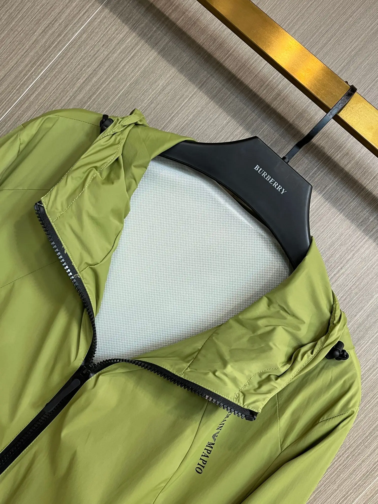 Logo-Print Hooded Windbreaker Jacket D38014310 — view 5