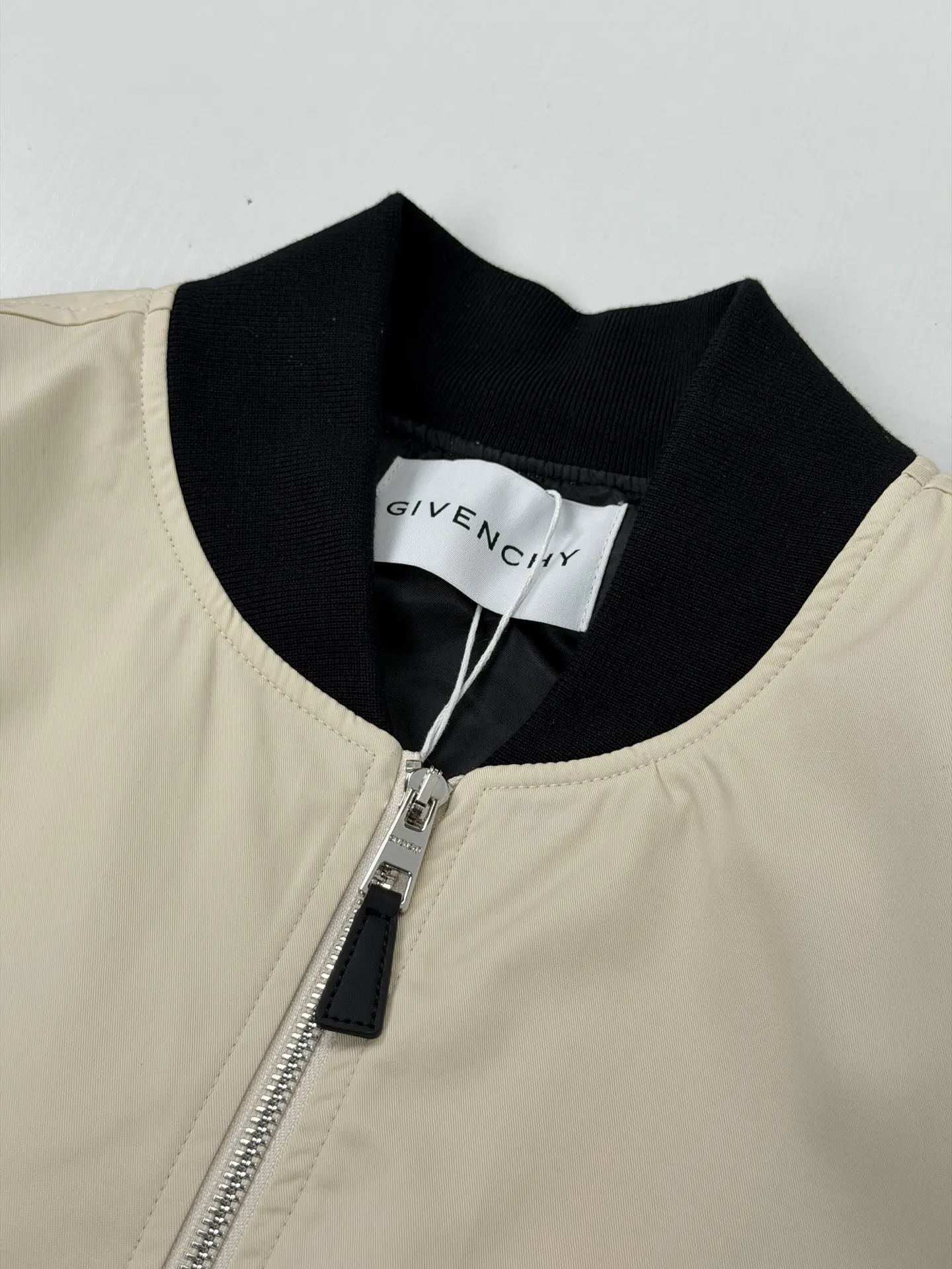 Leather-Trimmed Embroidered Bomber Jacket D38020670 — view 4
