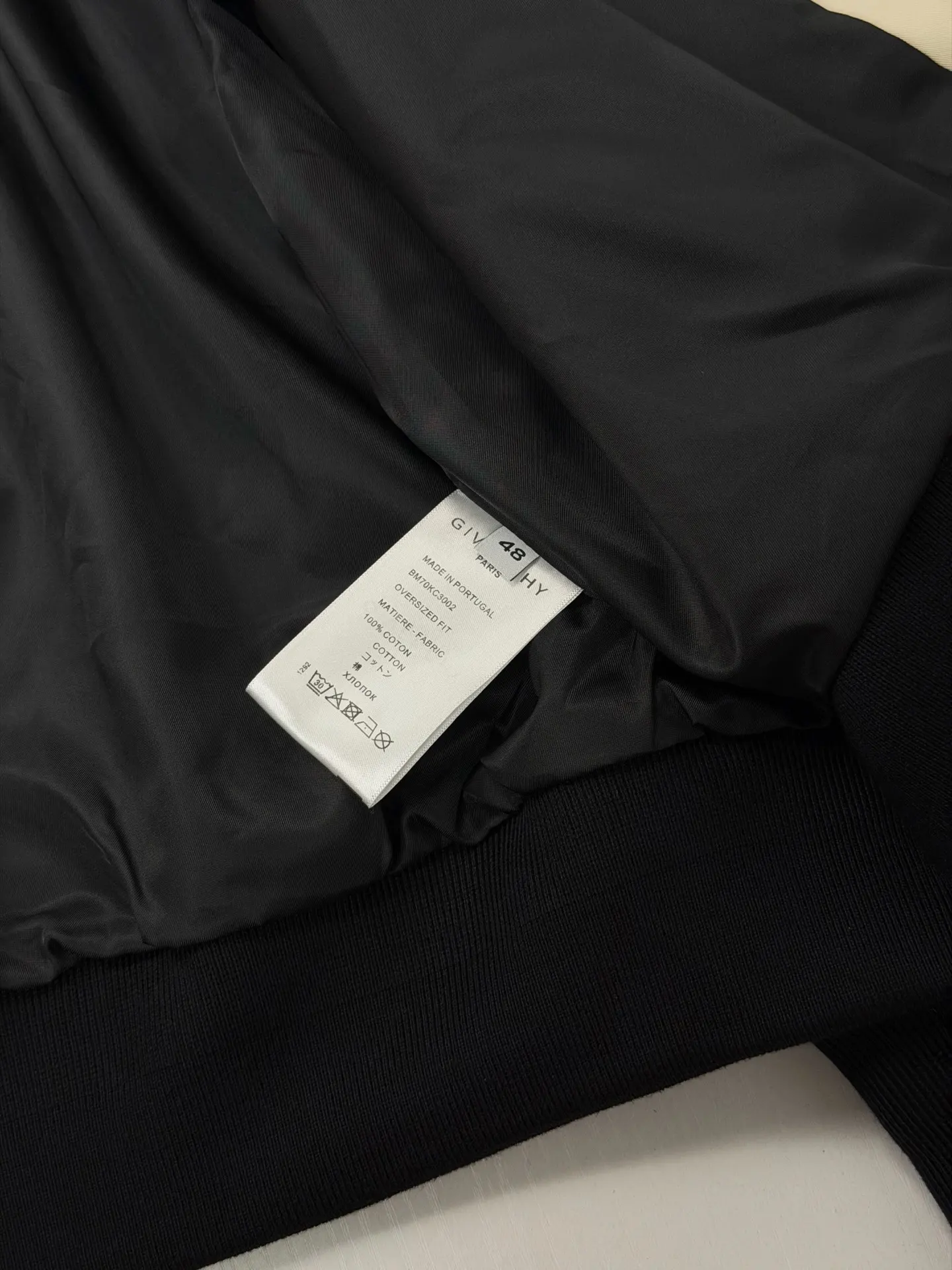 Leather-Trimmed Embroidered Bomber Jacket D38020670 — view 10