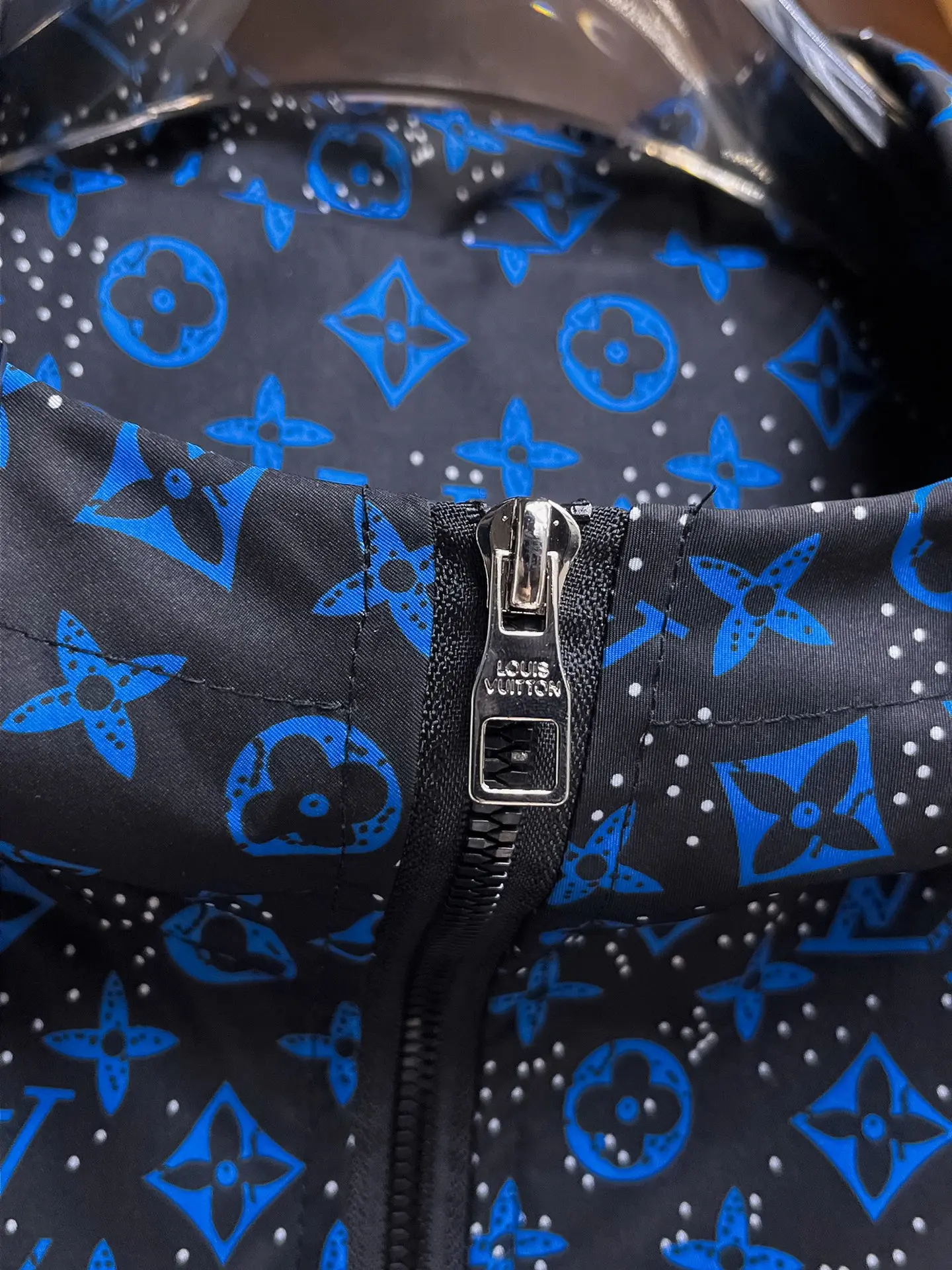 Monogram Print Hooded Windbreaker Jacket D38014683 — view 5