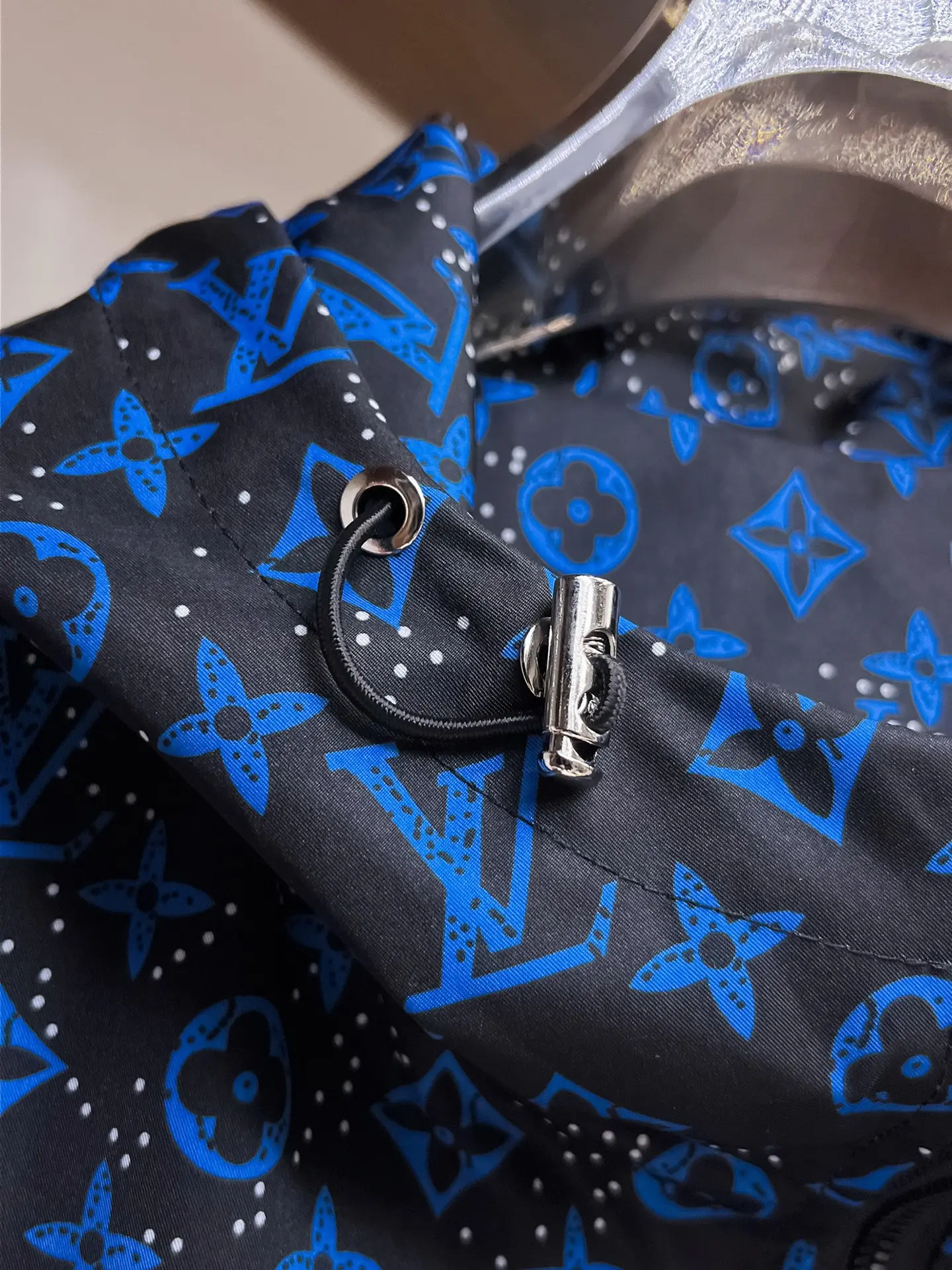 Monogram Print Hooded Windbreaker Jacket D38014683 — view 6
