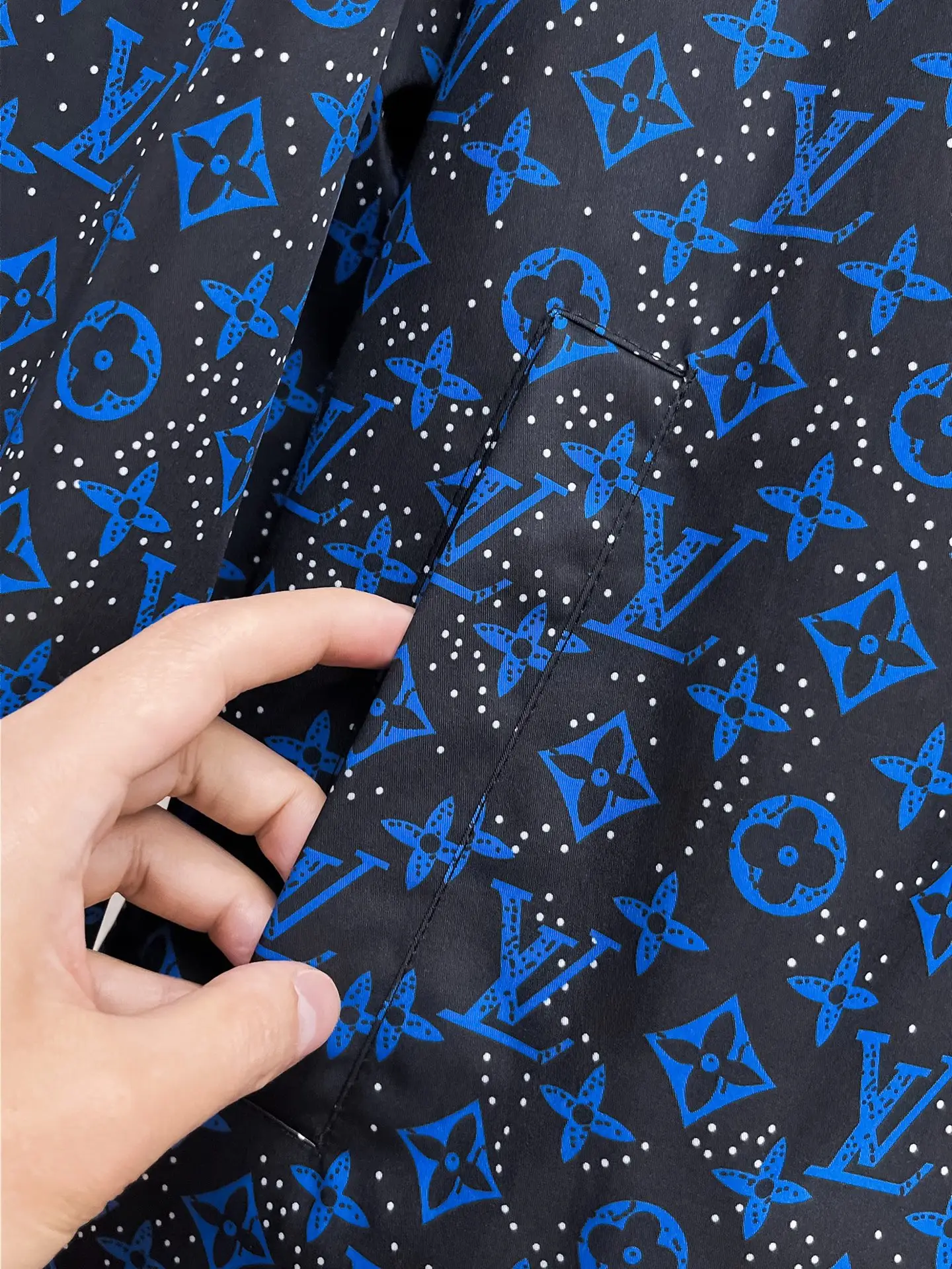 Monogram Print Hooded Windbreaker Jacket D38014683 — view 7