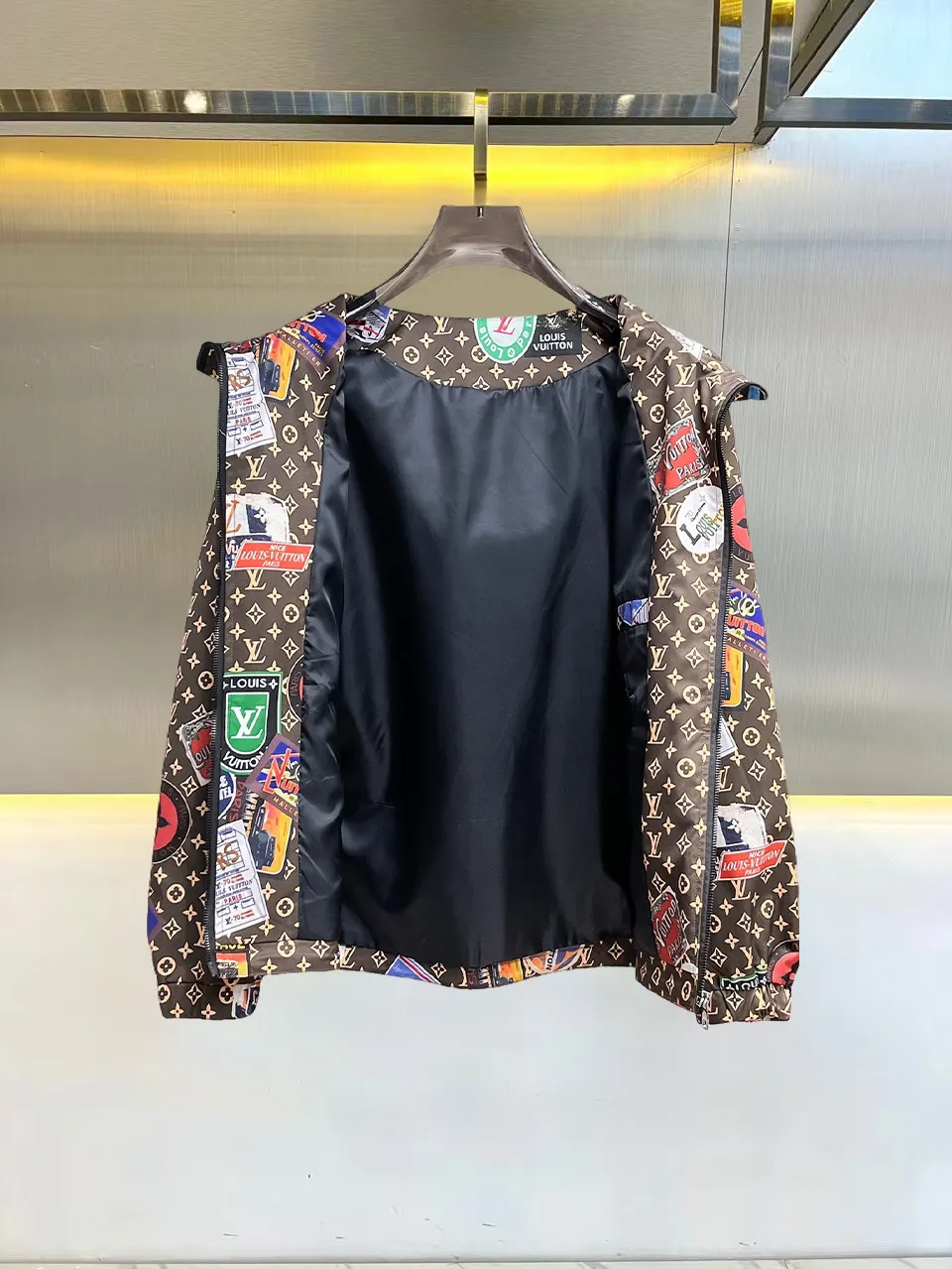 Monogram Patchwork Hooded Windbreaker D38014682 — view 3