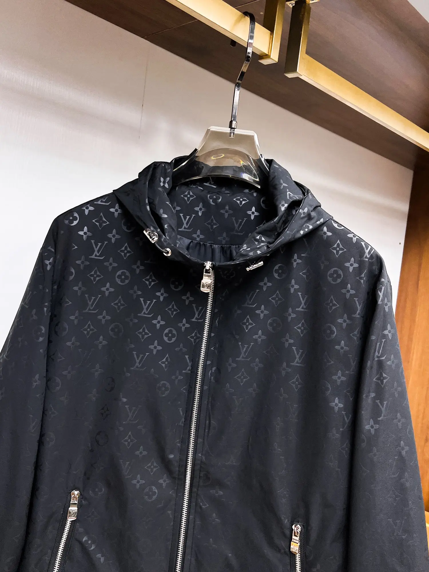 Monogram Hooded Windbreaker Jacket D38014697 — view 4