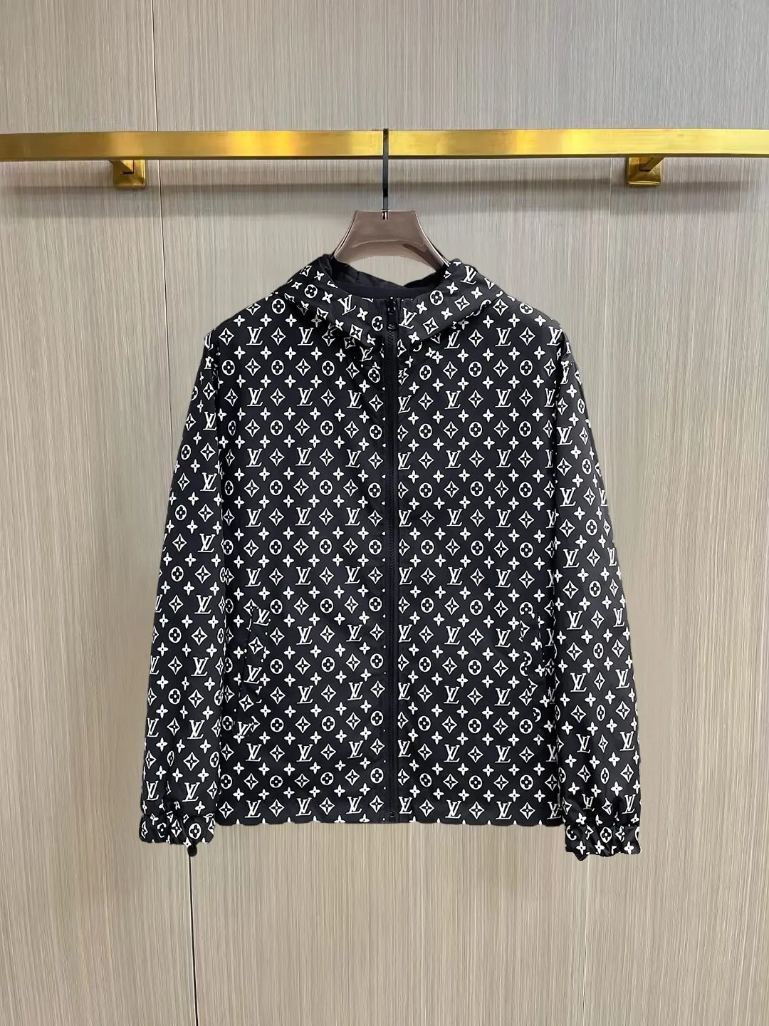 Reversible Monogram Hooded Windbreaker Jacket D38014345 — view 3