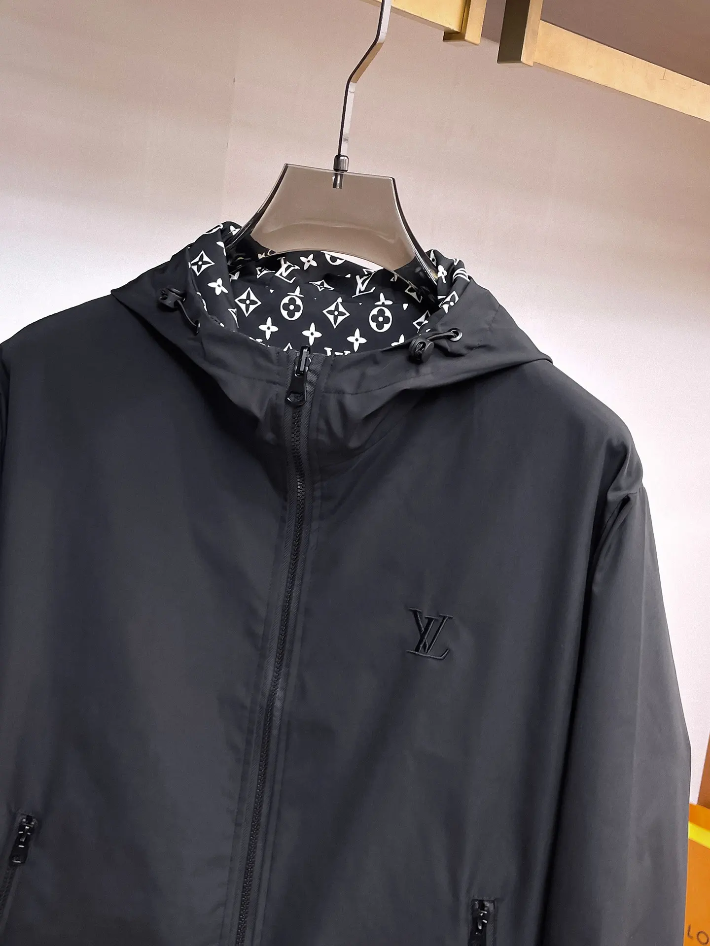 Reversible Monogram Hooded Windbreaker Jacket D38014345 — view 5