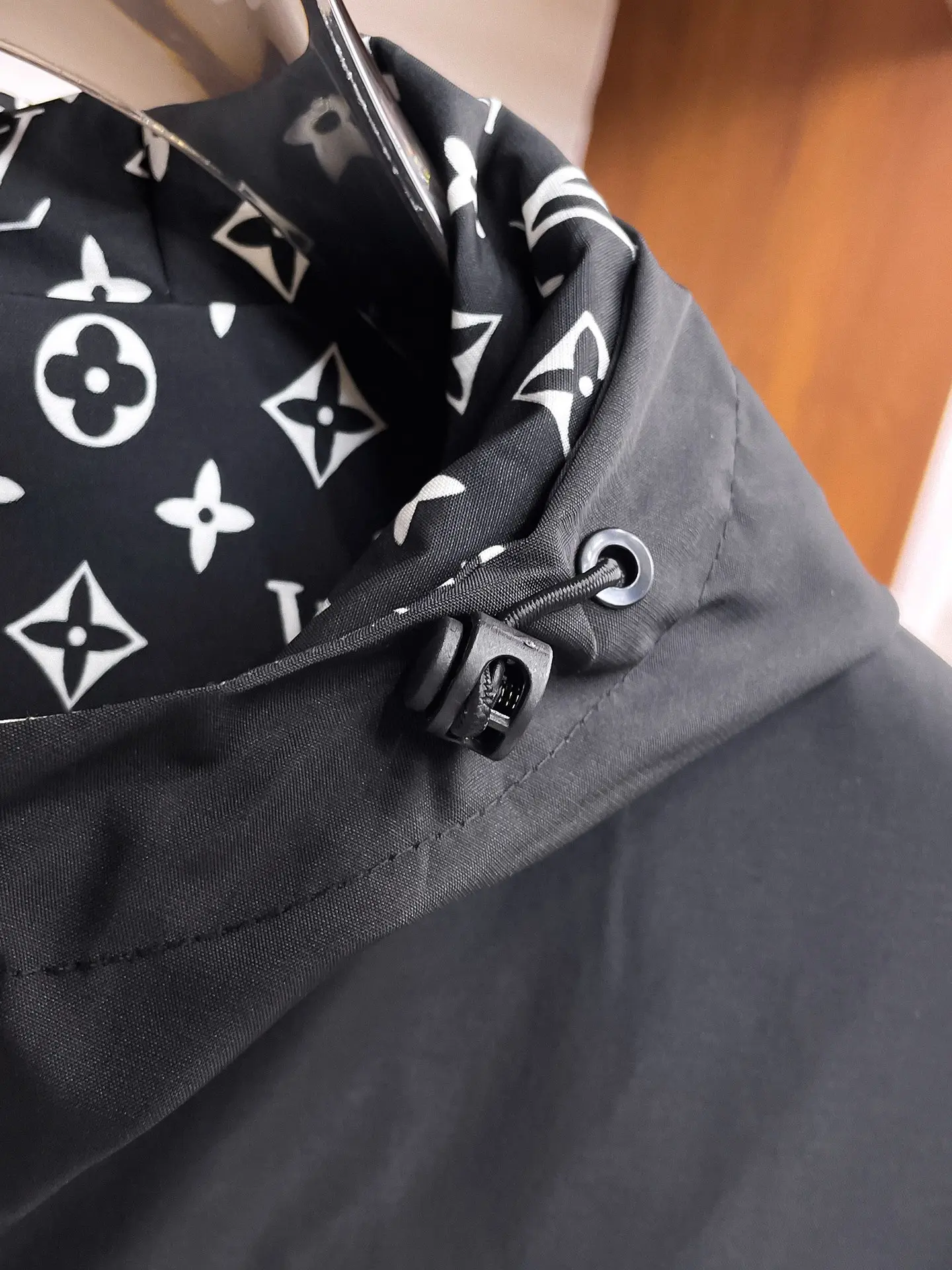 Reversible Monogram Hooded Windbreaker Jacket D38014345 — view 8