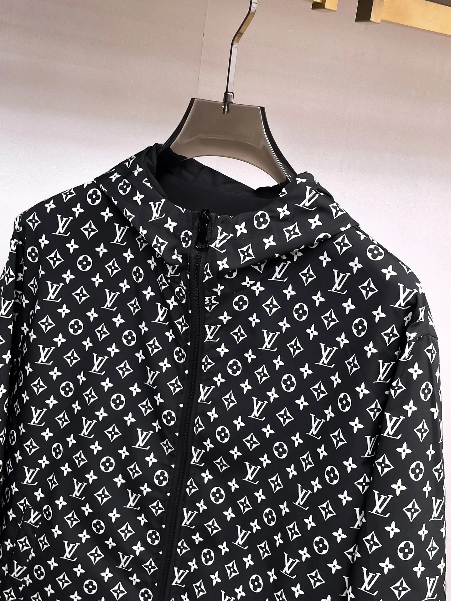 Reversible Monogram Hooded Windbreaker Jacket D38014345 — view 11