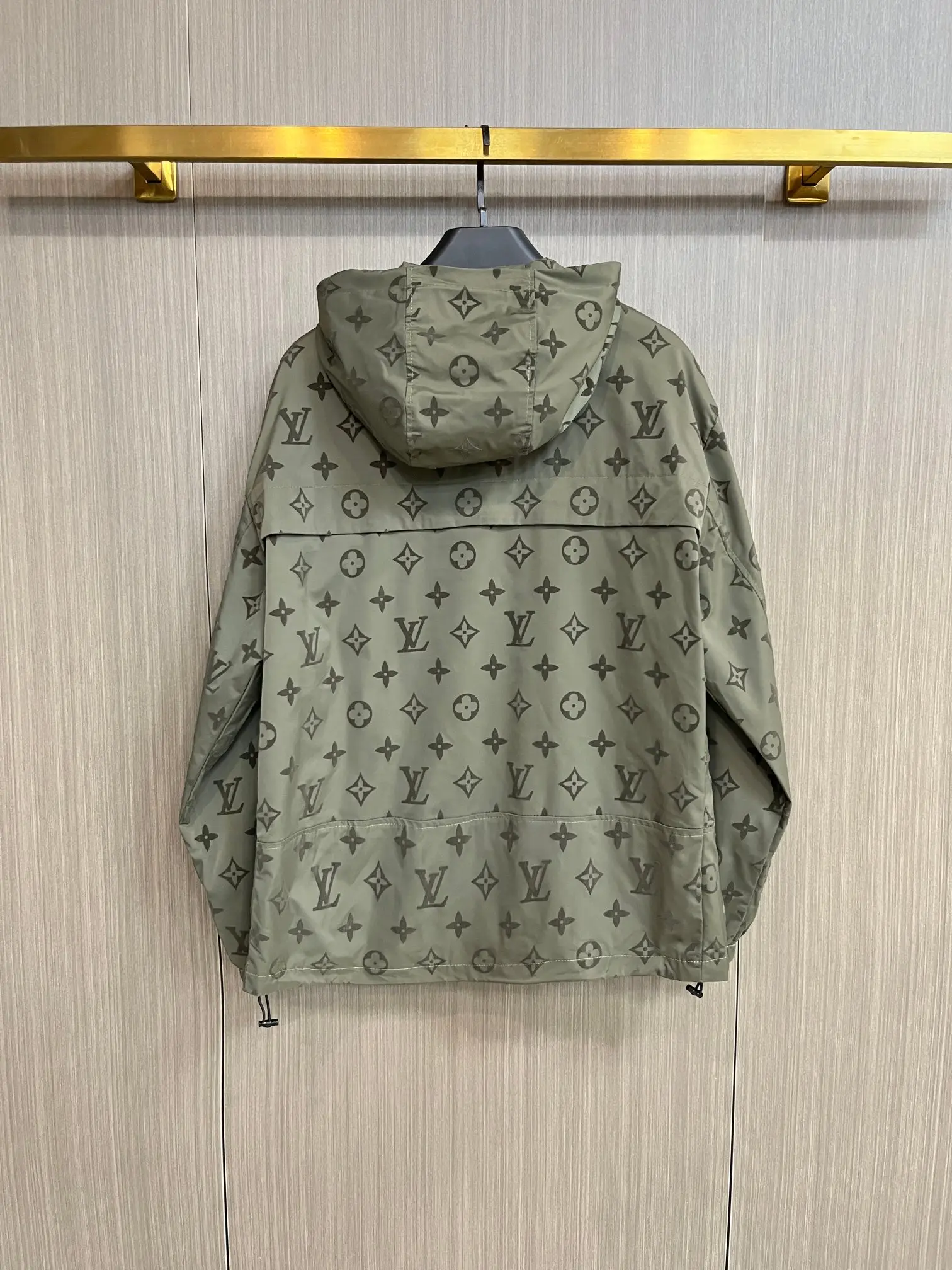 Monogram Print Hooded Windbreaker Jacket D38014307 — view 2