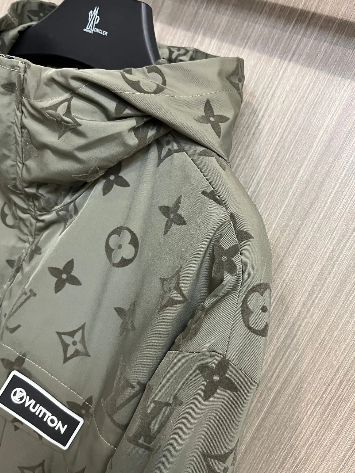 Monogram Print Hooded Windbreaker Jacket D38014307 — view 6