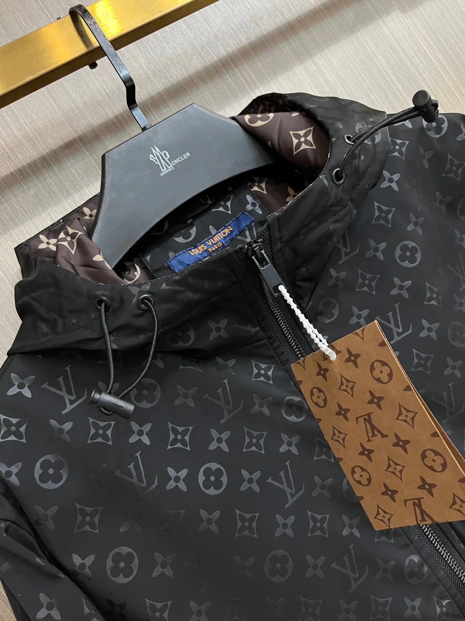 Monogram Hooded Windbreaker Jacket D38014306 — view 3