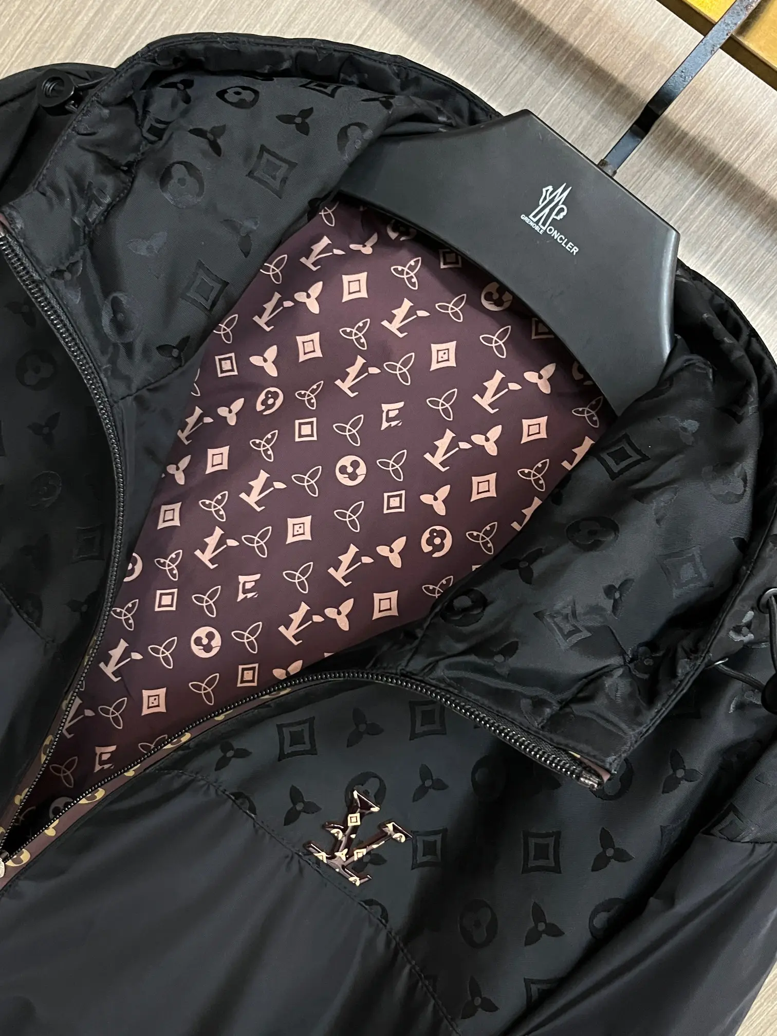 Monogram Hooded Windbreaker Jacket D38014305 — view 4