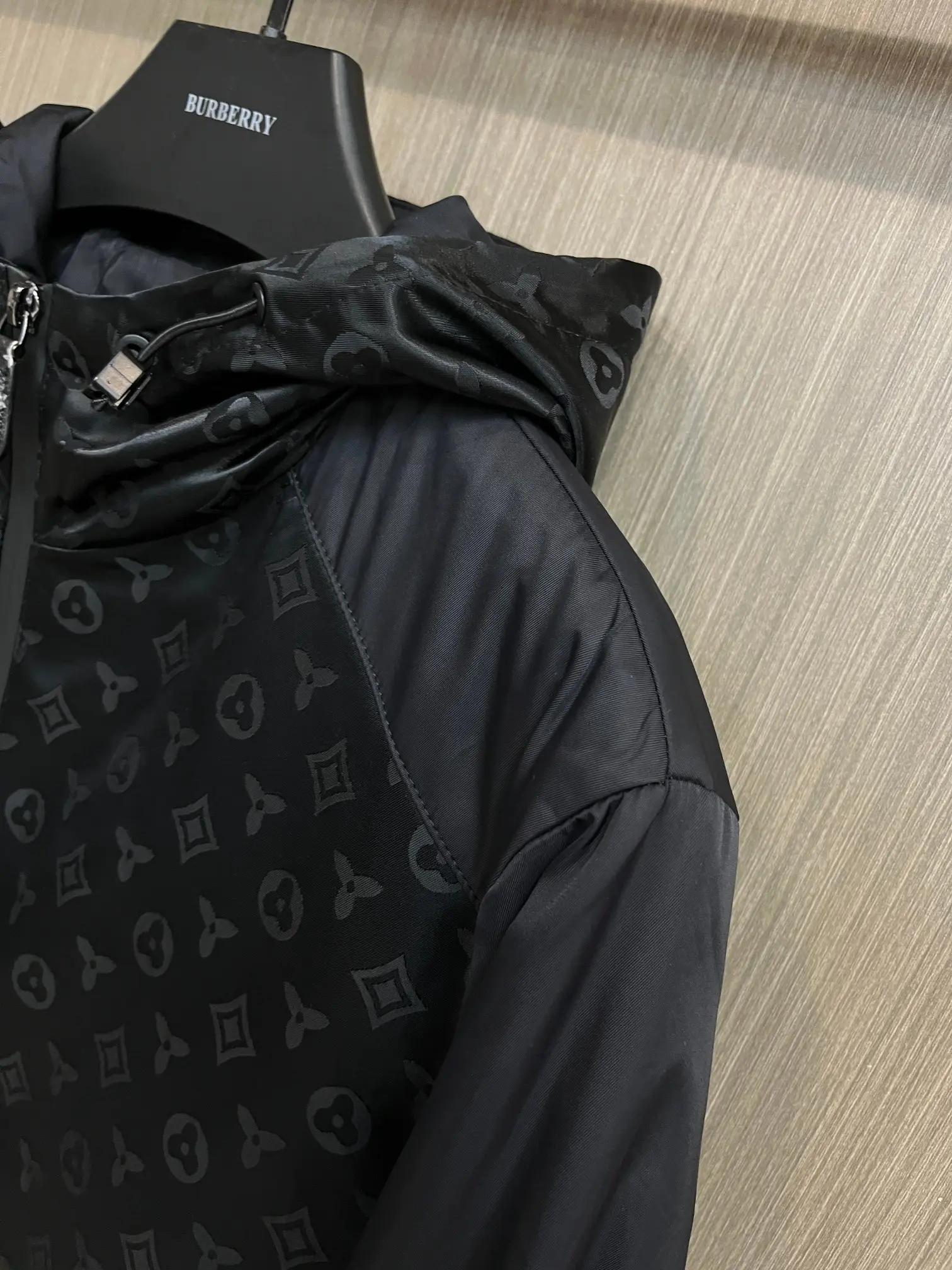 Monogram Panel Hooded Windbreaker Jacket D38014302 — view 4