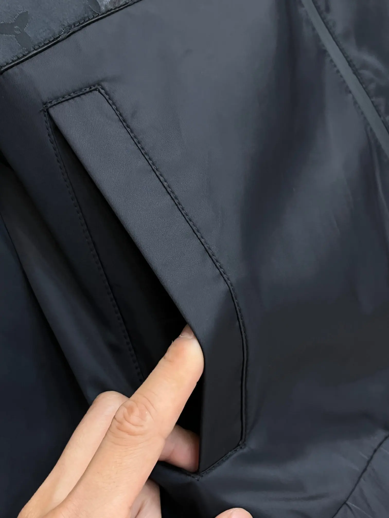 Monogram Panel Hooded Windbreaker Jacket D38014302 — view 8