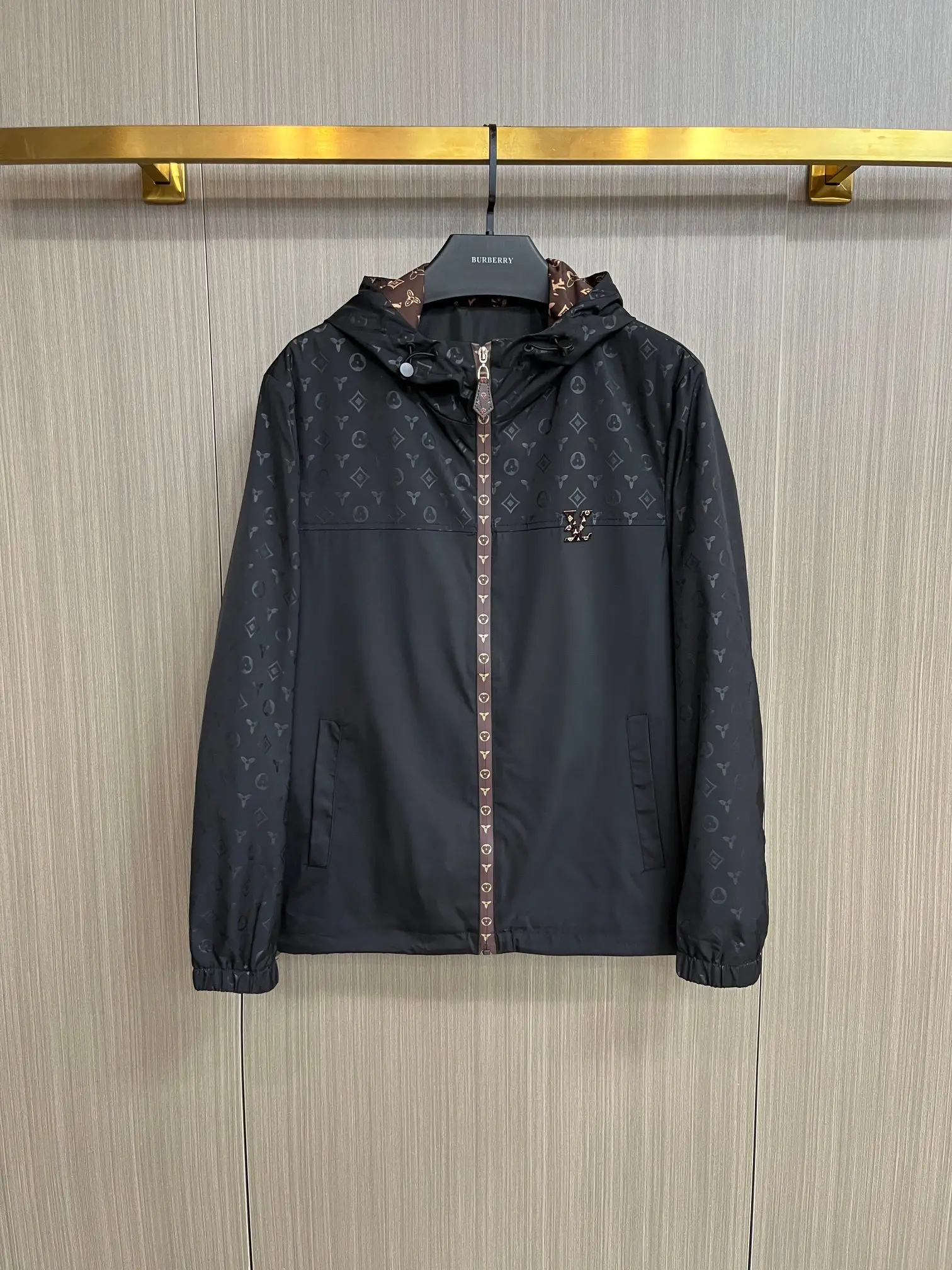 Monogram Hooded Windbreaker Jacket D38014293
