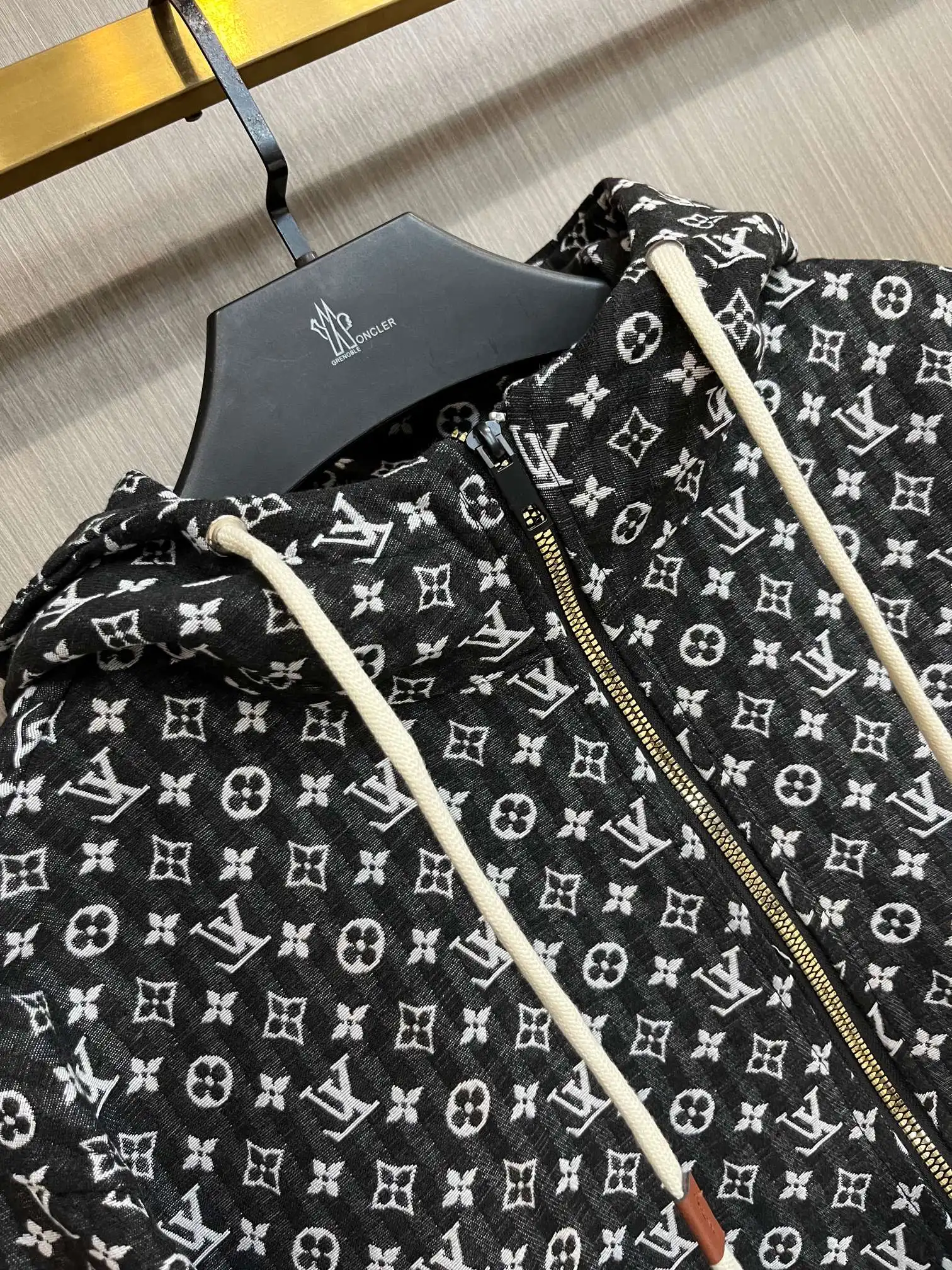 Monogram Print Hooded Windbreaker Jacket D38014308 — view 3