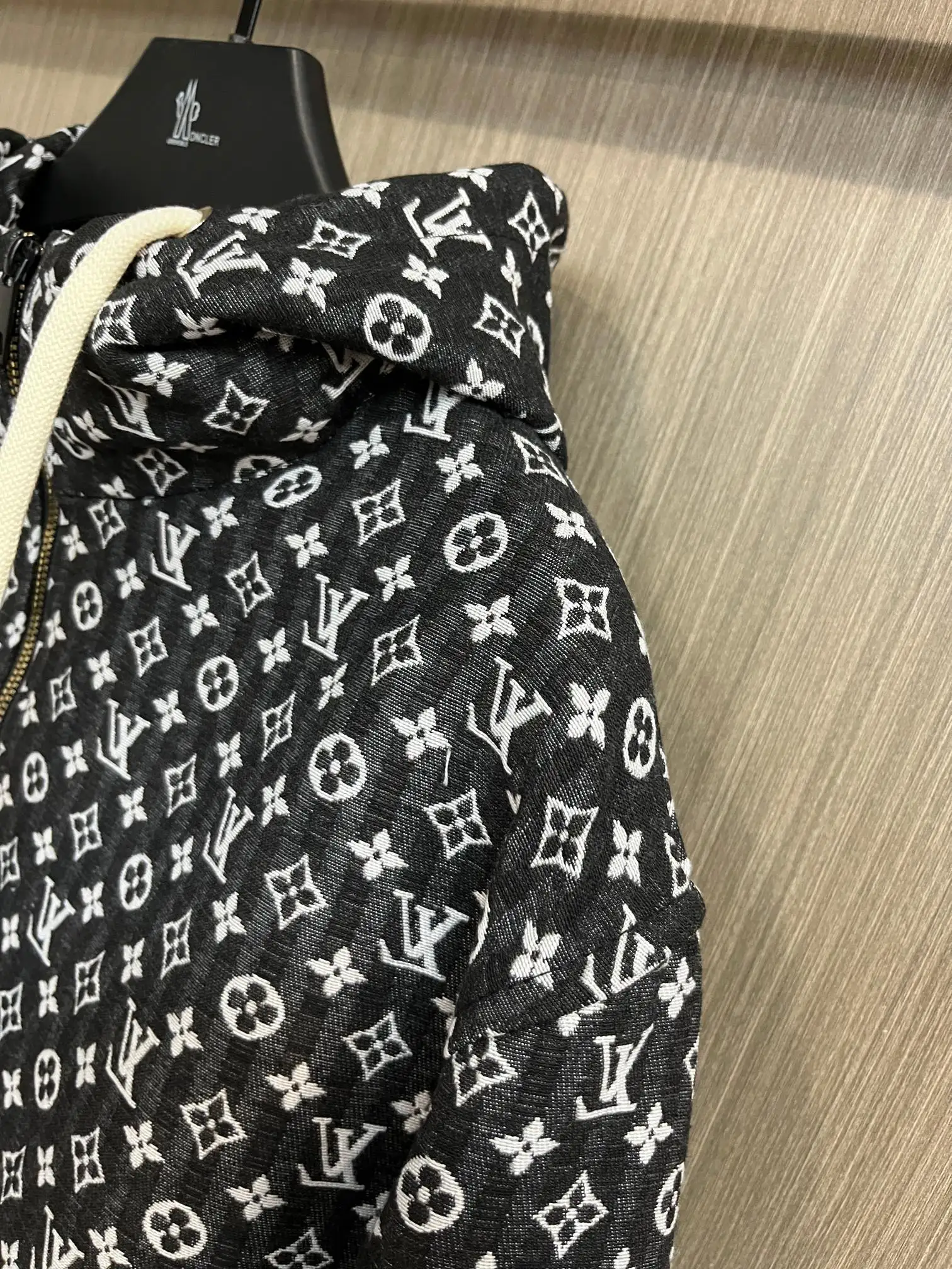 Monogram Print Hooded Windbreaker Jacket D38014308 — view 5