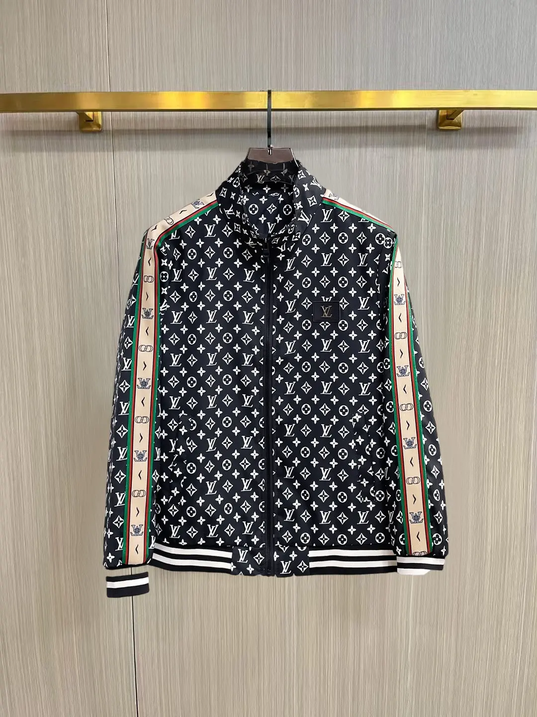 Monogram Print Zip-Up Track Jacket D38014347