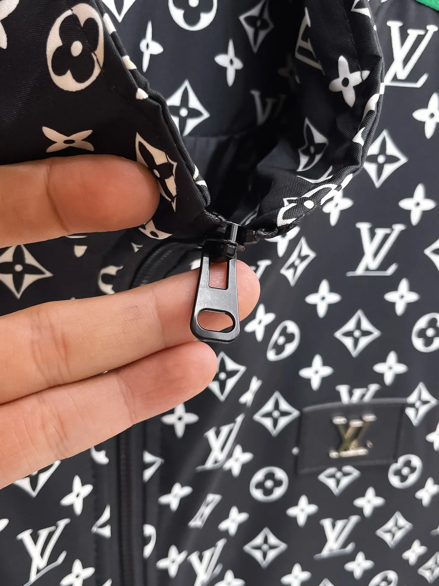 Monogram Print Zip-Up Track Jacket D38014347 — view 5