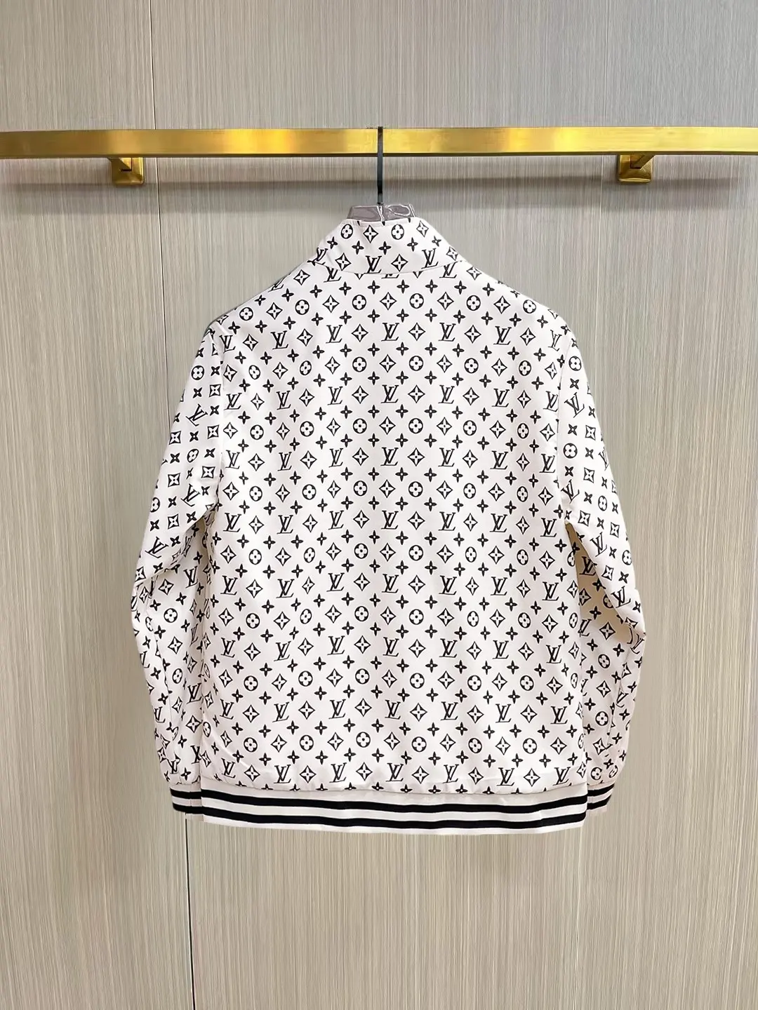 Monogram Print Zip-Up Track Jacket D38014348 — view 2