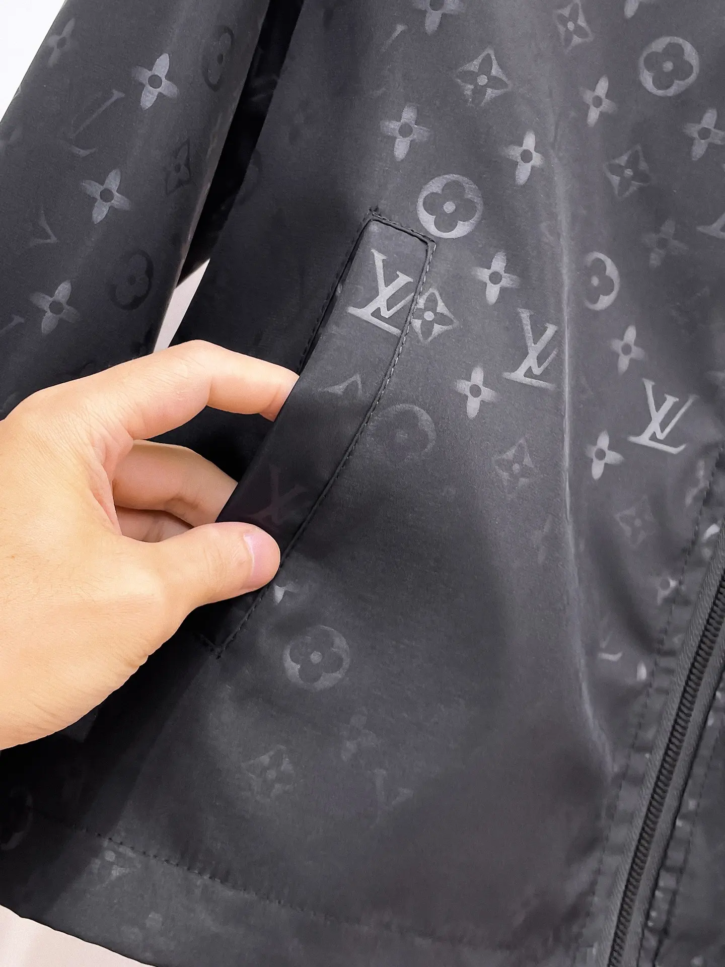 Monogram Hooded Windbreaker Jacket D38014349 — view 8