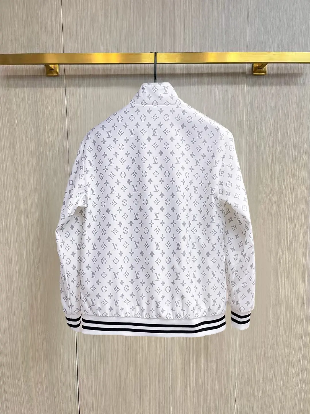 Monogram Print Zip-Up Track Jacket D38014351 — view 2