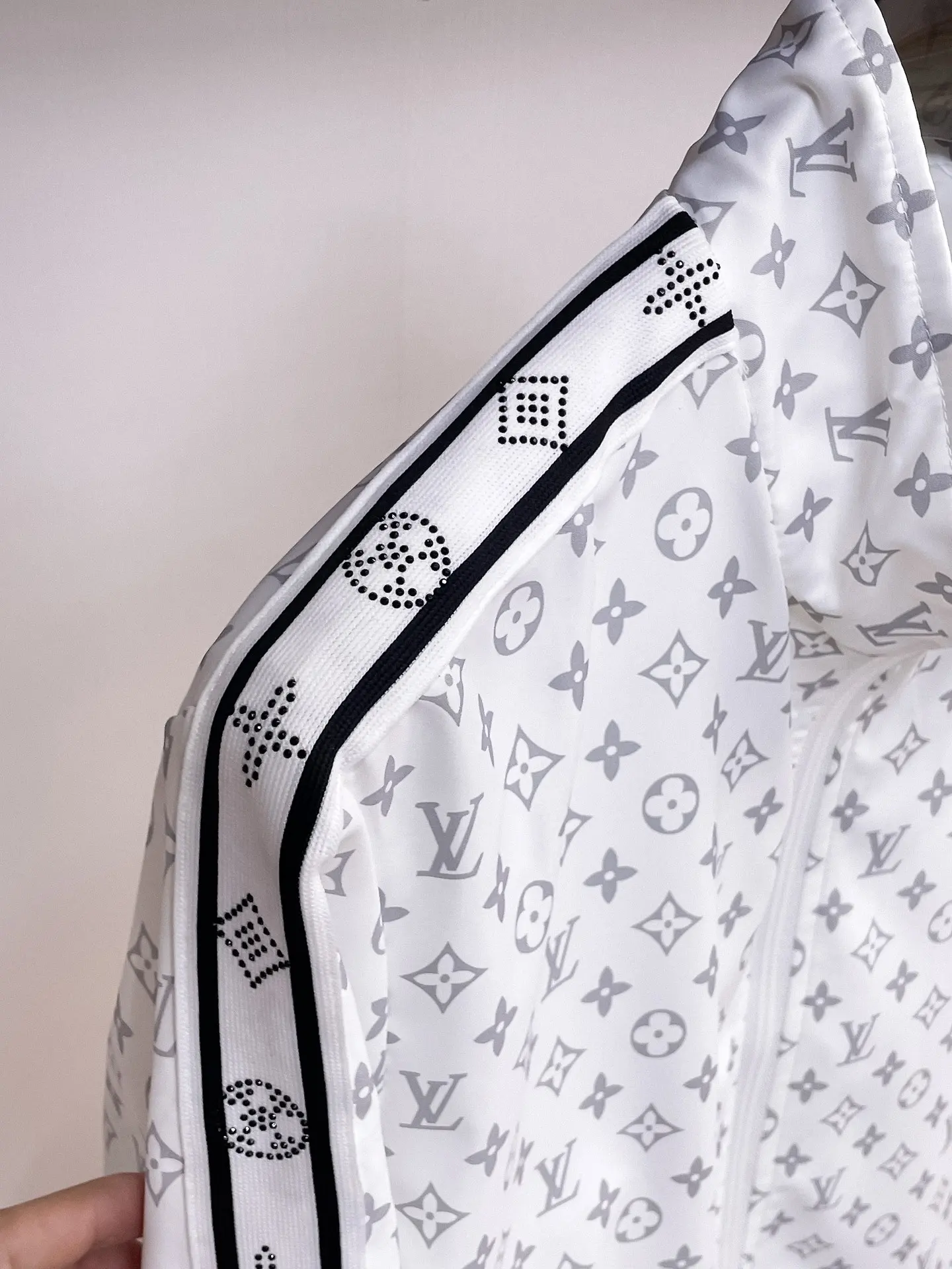Monogram Print Zip-Up Track Jacket D38014351 — view 6