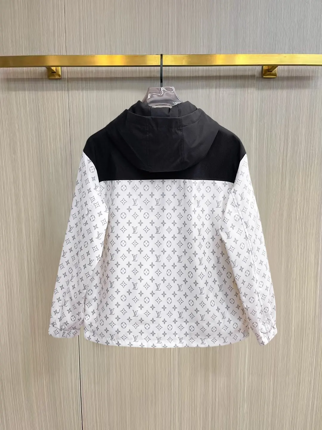 Monogram Color-Block Hooded Windbreaker Jacket D38014350 — view 2