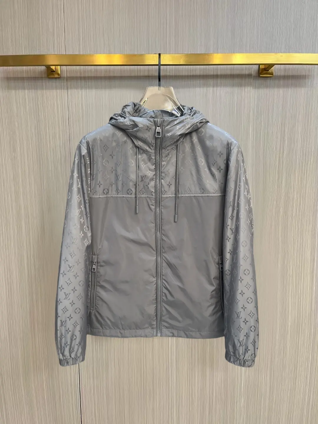 Monogram Hooded Windbreaker Jacket D38014453