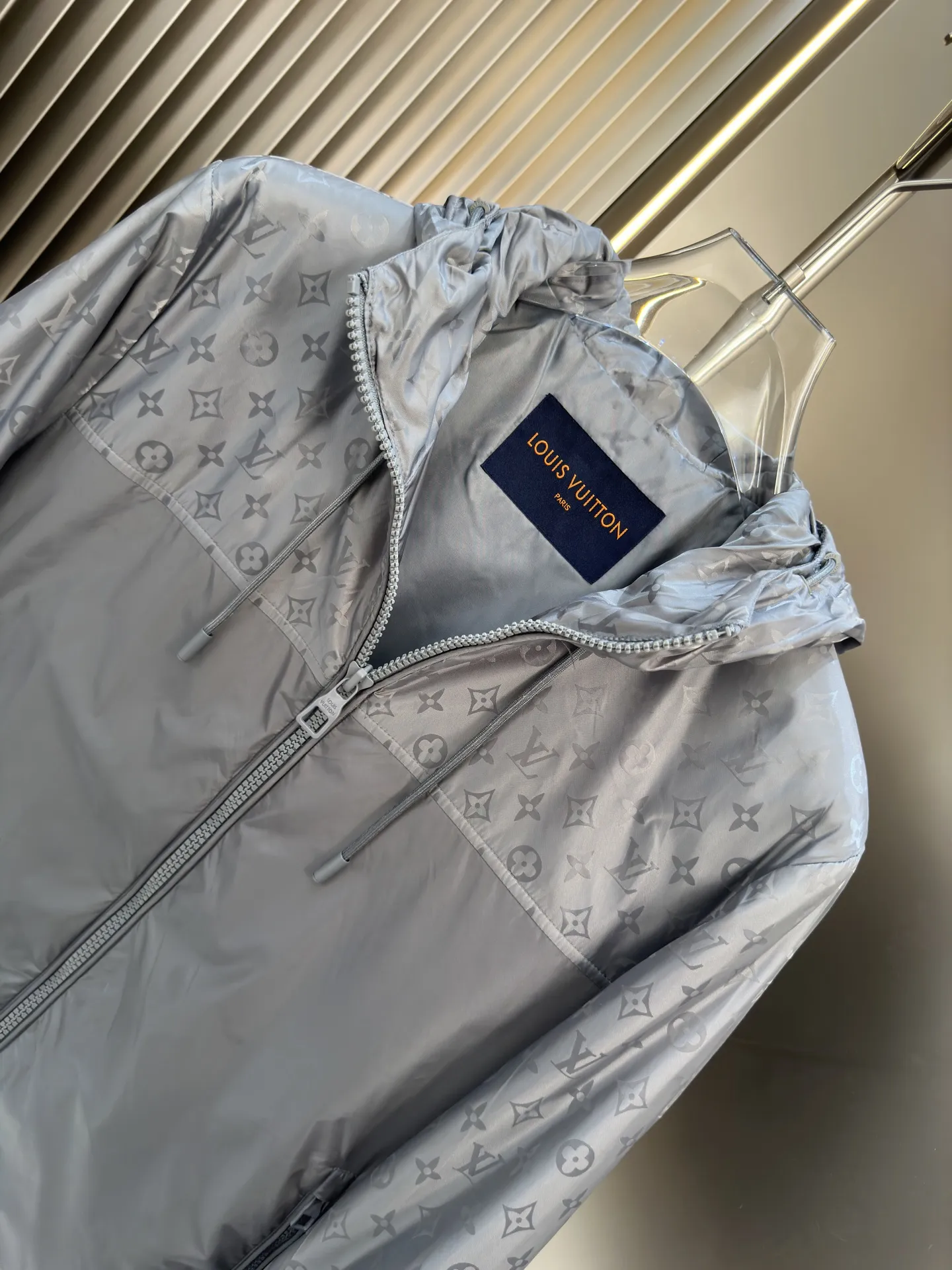Monogram Hooded Windbreaker Jacket D38014453 — view 9