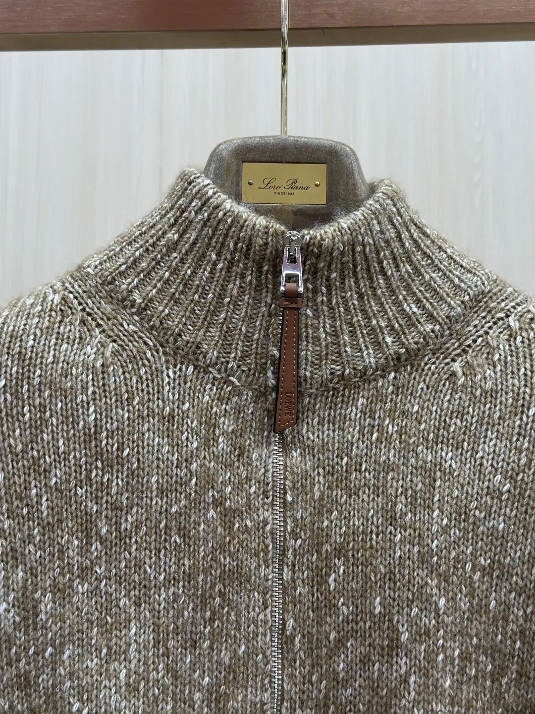 Anagram Intarsia Zip-Up Knit Cardigan D38019143 — view 5