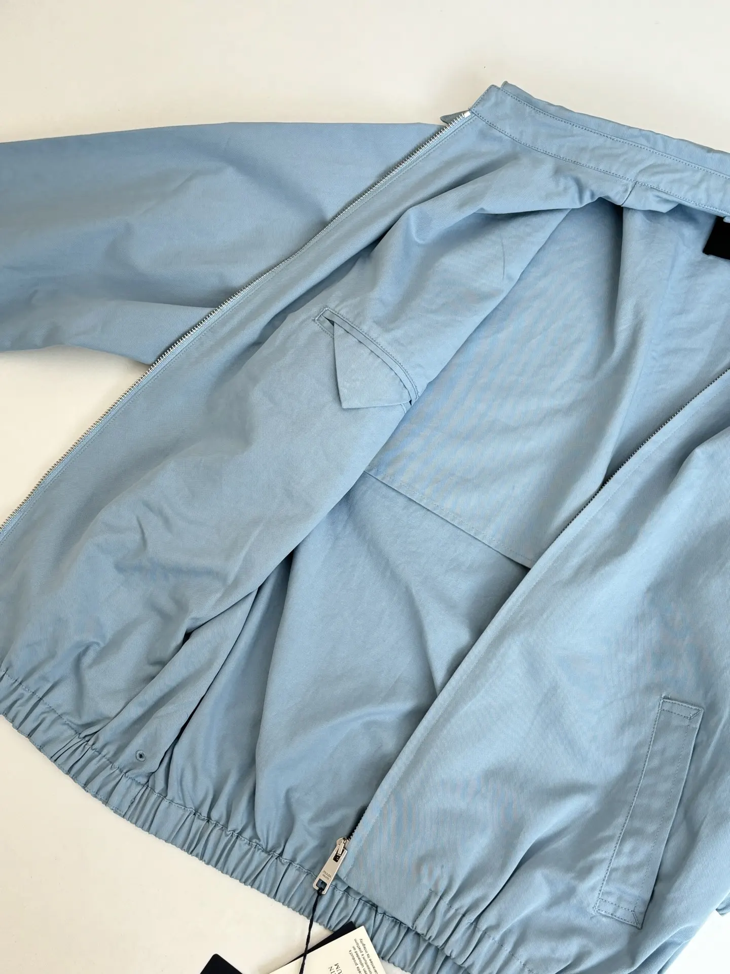 Logo-Embroidered Cotton Canvas Harrington Jacket D38520711 — view 10