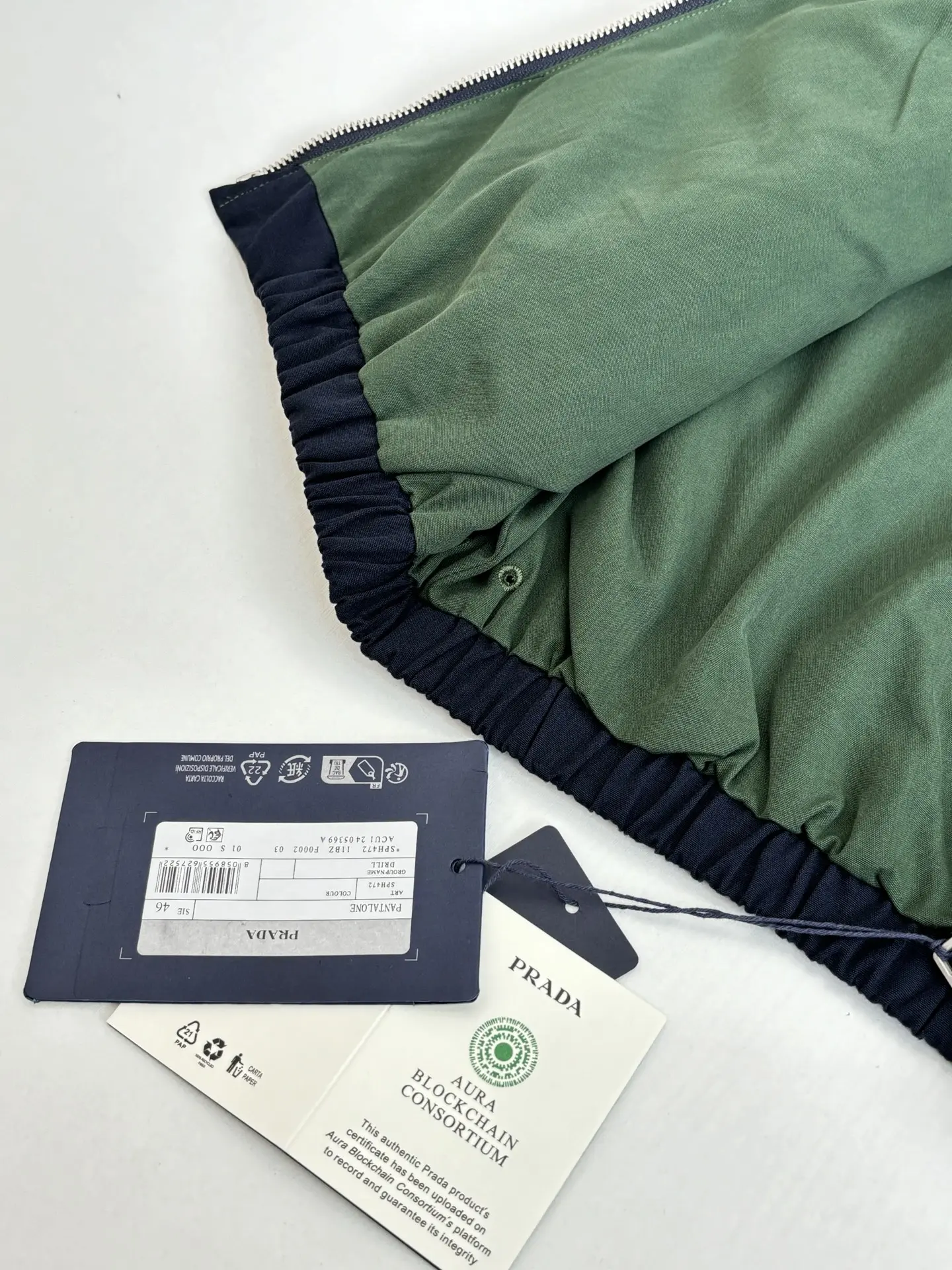 Cotton Canvas Harrington Jacket D38520710 — view 11