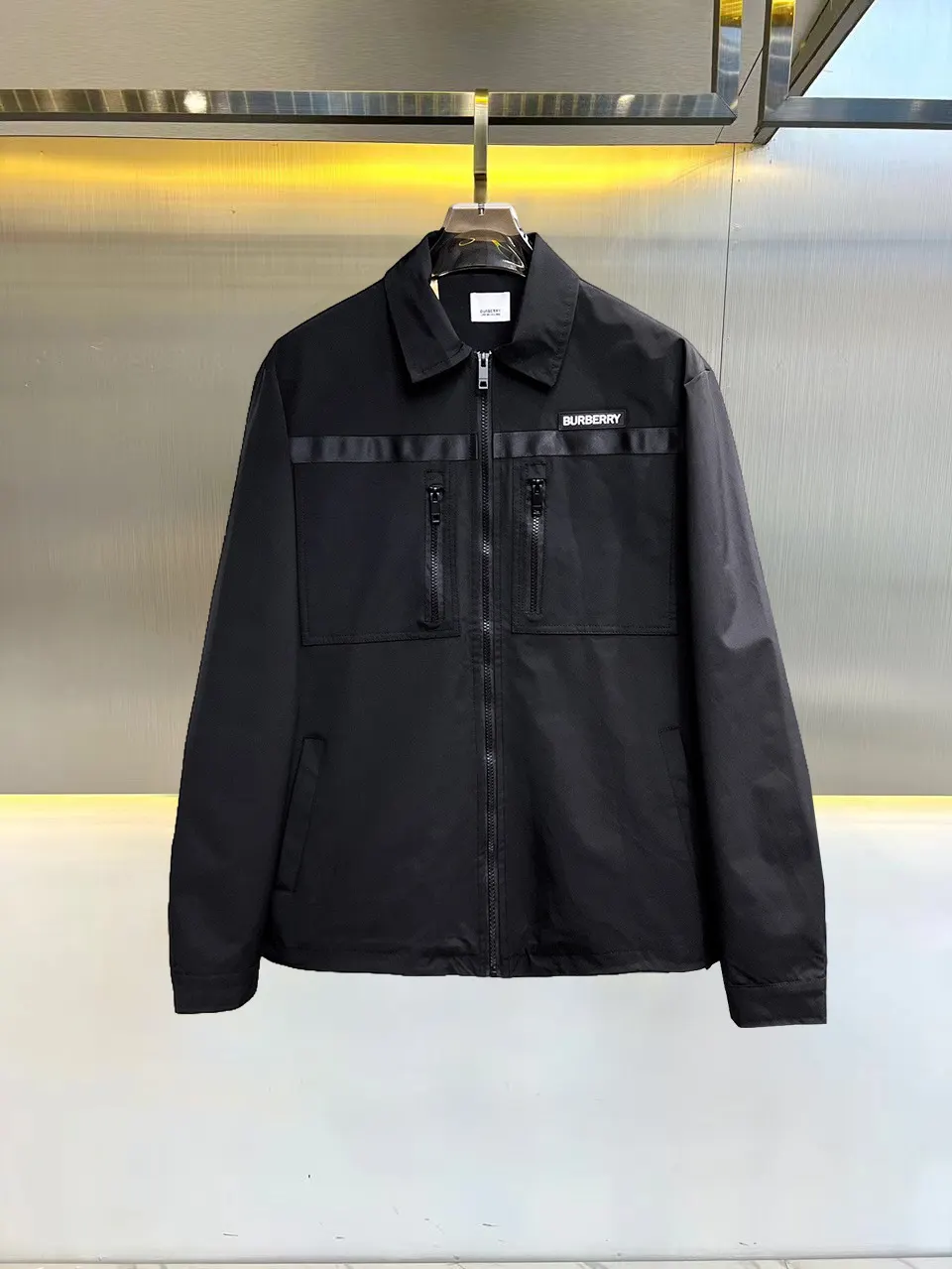 Logo-Appliqué Zip-Up Harrington Jacket D39014689