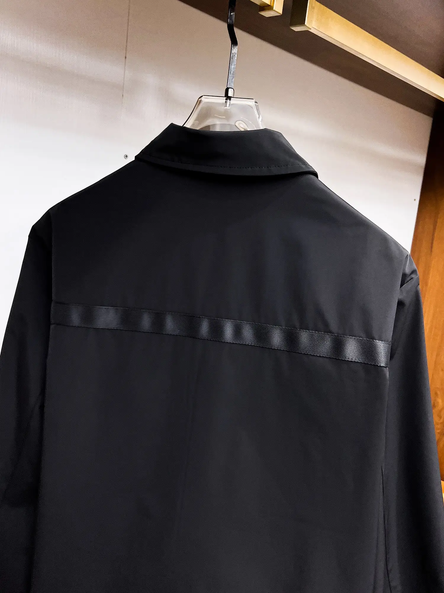 Logo-Appliqué Zip-Up Harrington Jacket D39014689 — view 11