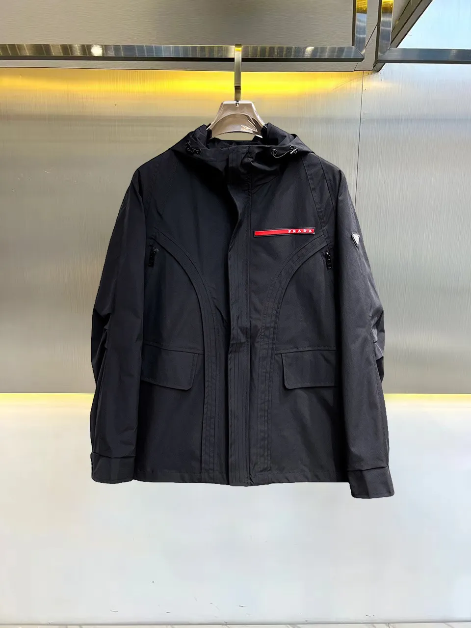 Prada Linea Rossa Hooded Shell Jacket D39014690