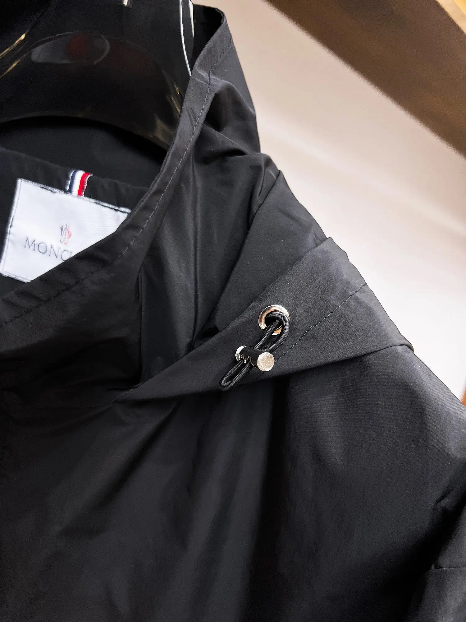 Moncler Hooded Shell Windbreaker Jacket D39014692 — view 8