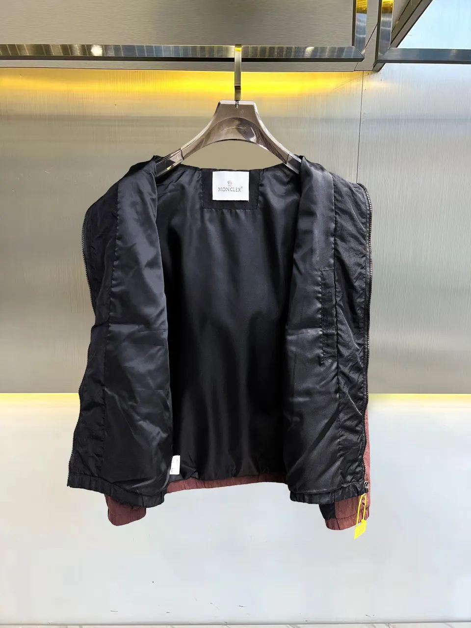 Moncler Color-Block Hooded Windbreaker Jacket D39014687 — view 3