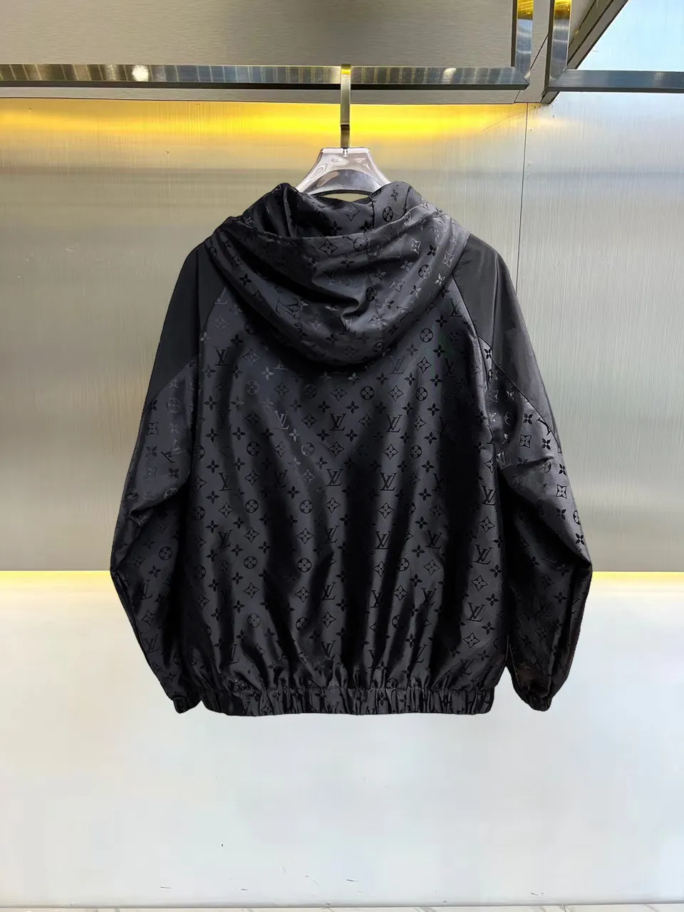 Monogram Panel Hooded Windbreaker Jacket D39014691 — view 2