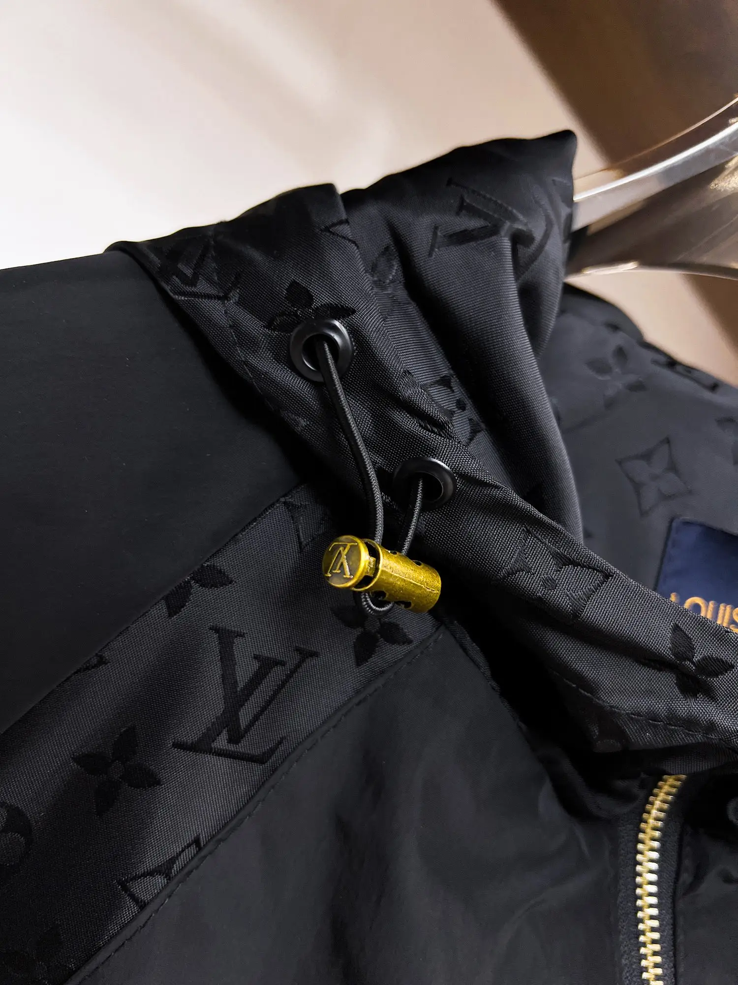 Monogram Panel Hooded Windbreaker Jacket D39014691 — view 8