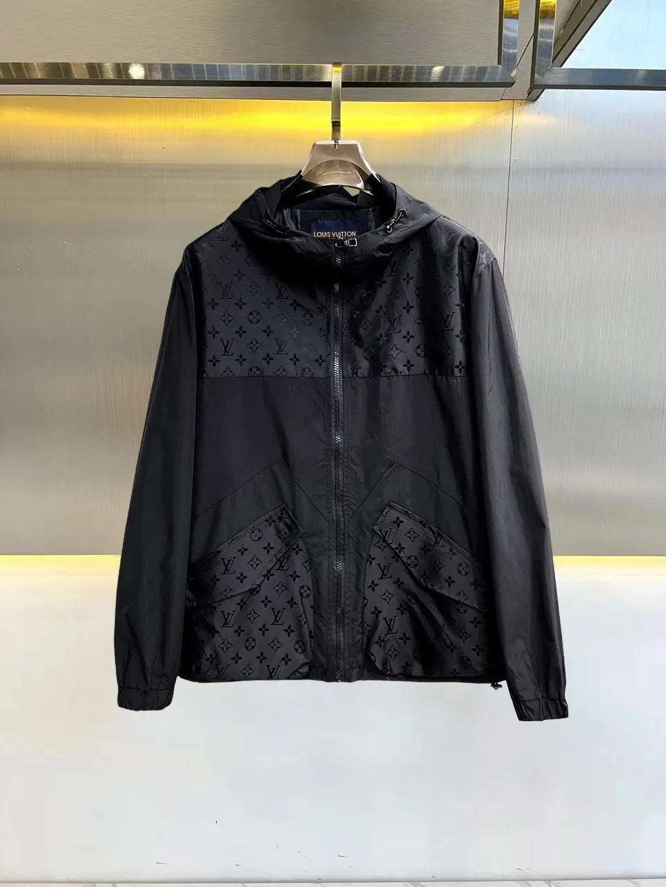 Monogram Embossed Hooded Windbreaker Jacket D39014685