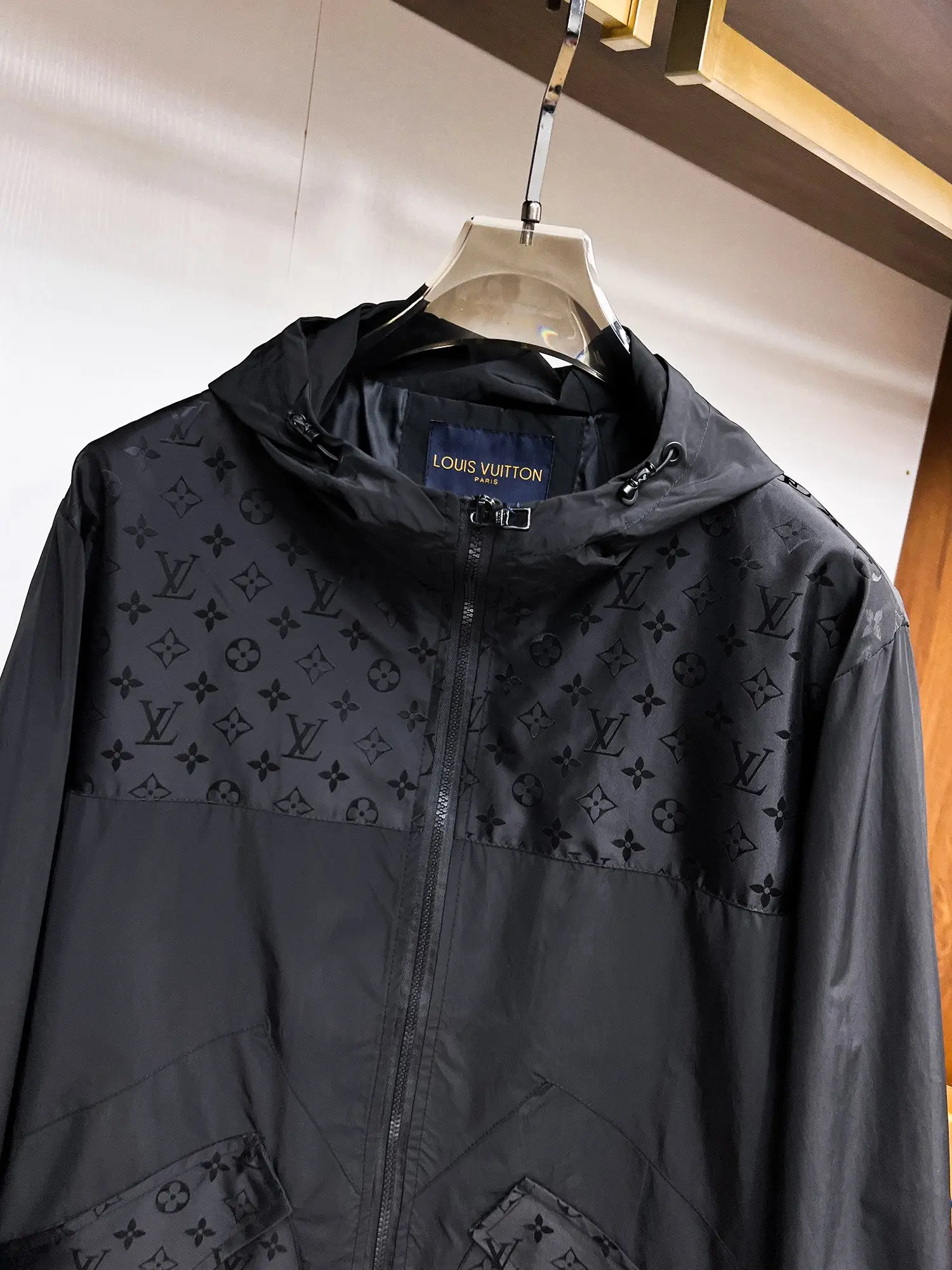 Monogram Embossed Hooded Windbreaker Jacket D39014685 — view 4