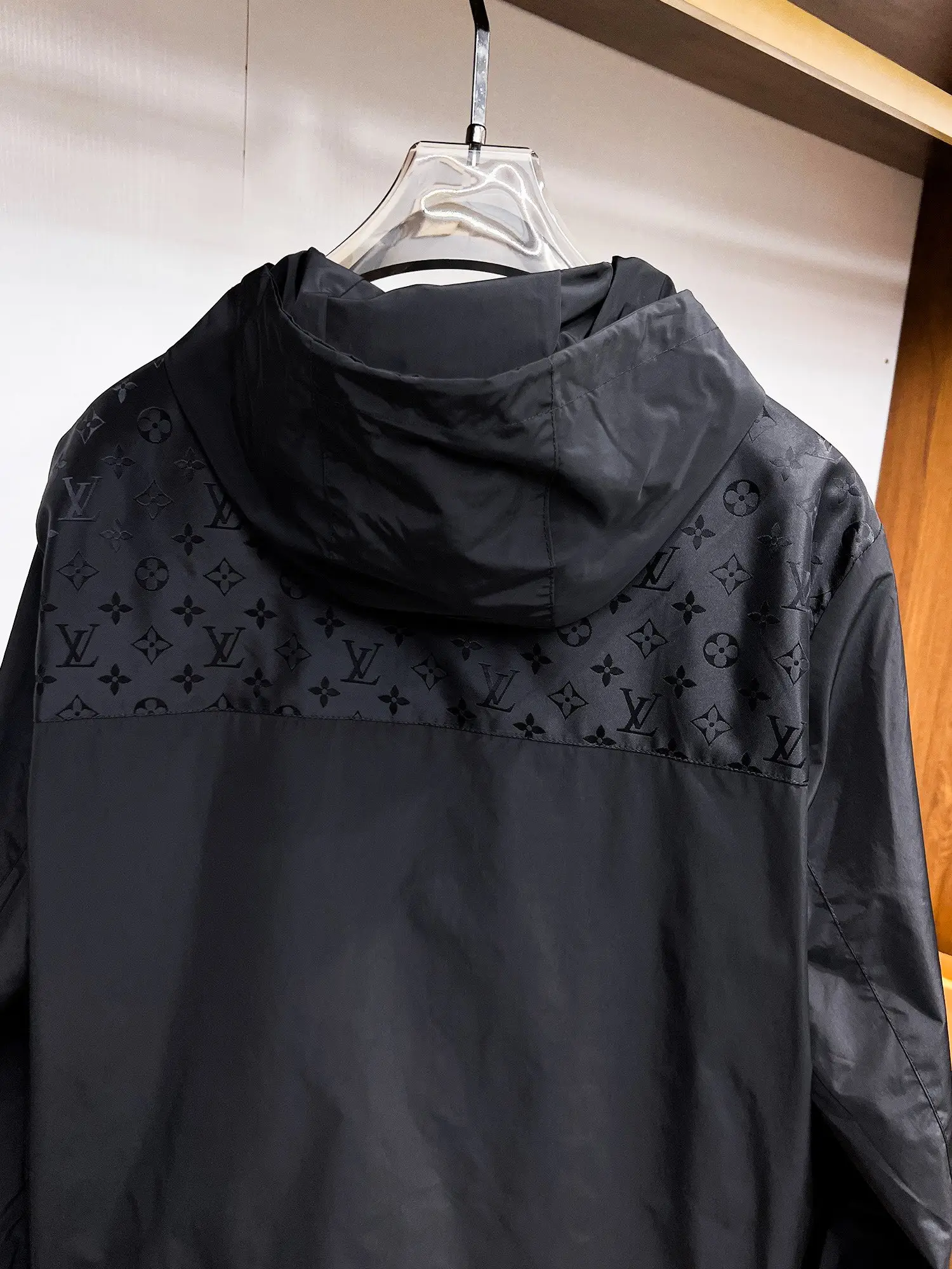 Monogram Embossed Hooded Windbreaker Jacket D39014685 — view 12