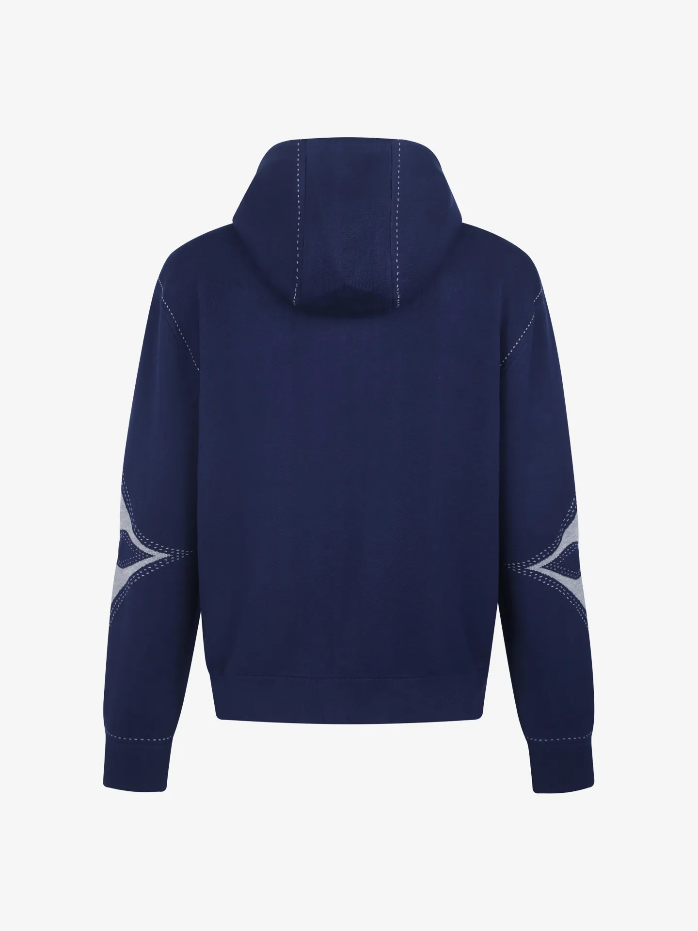 Logo Intarsia Cotton-Blend Zip-Up Hoodie D39019234 — view 2