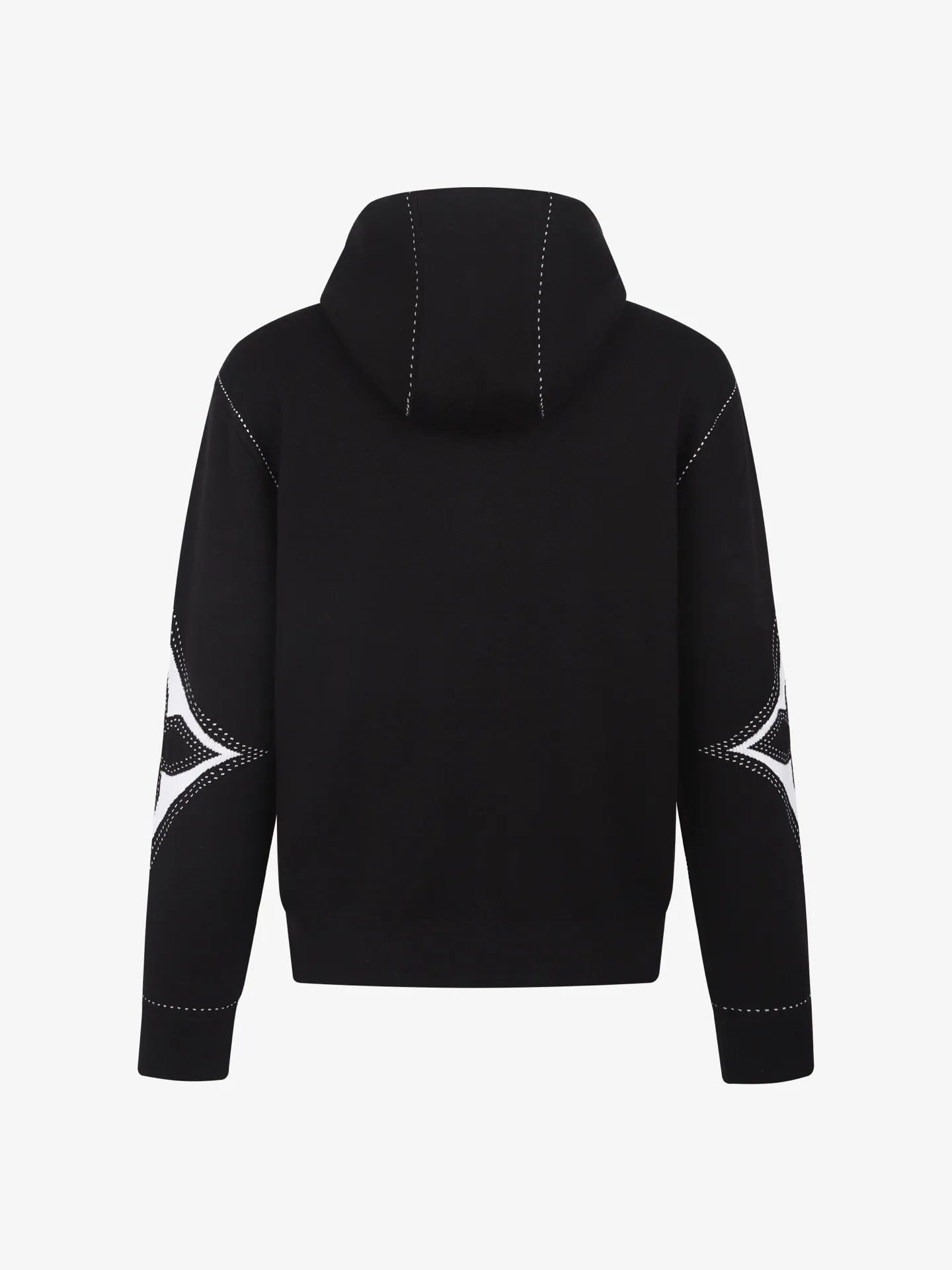 Intarsia Jacquard Cotton-Blend Zip-Up Hoodie D39019233 — view 2