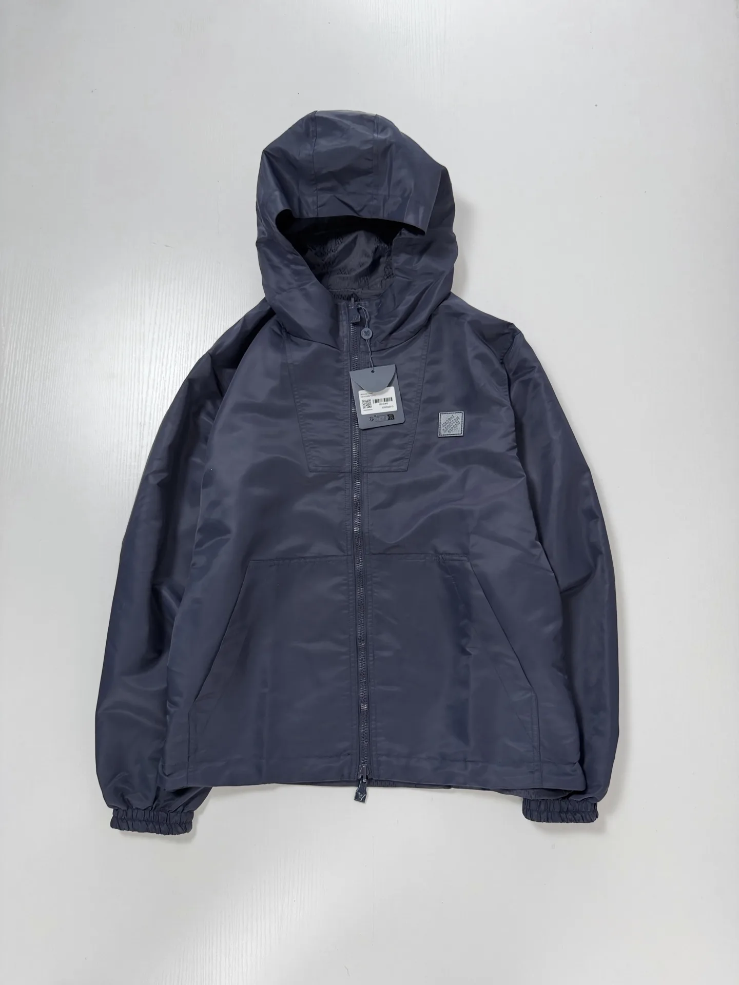 Reversible Damier Jacquard Hooded Windbreaker D39520741 — view 3