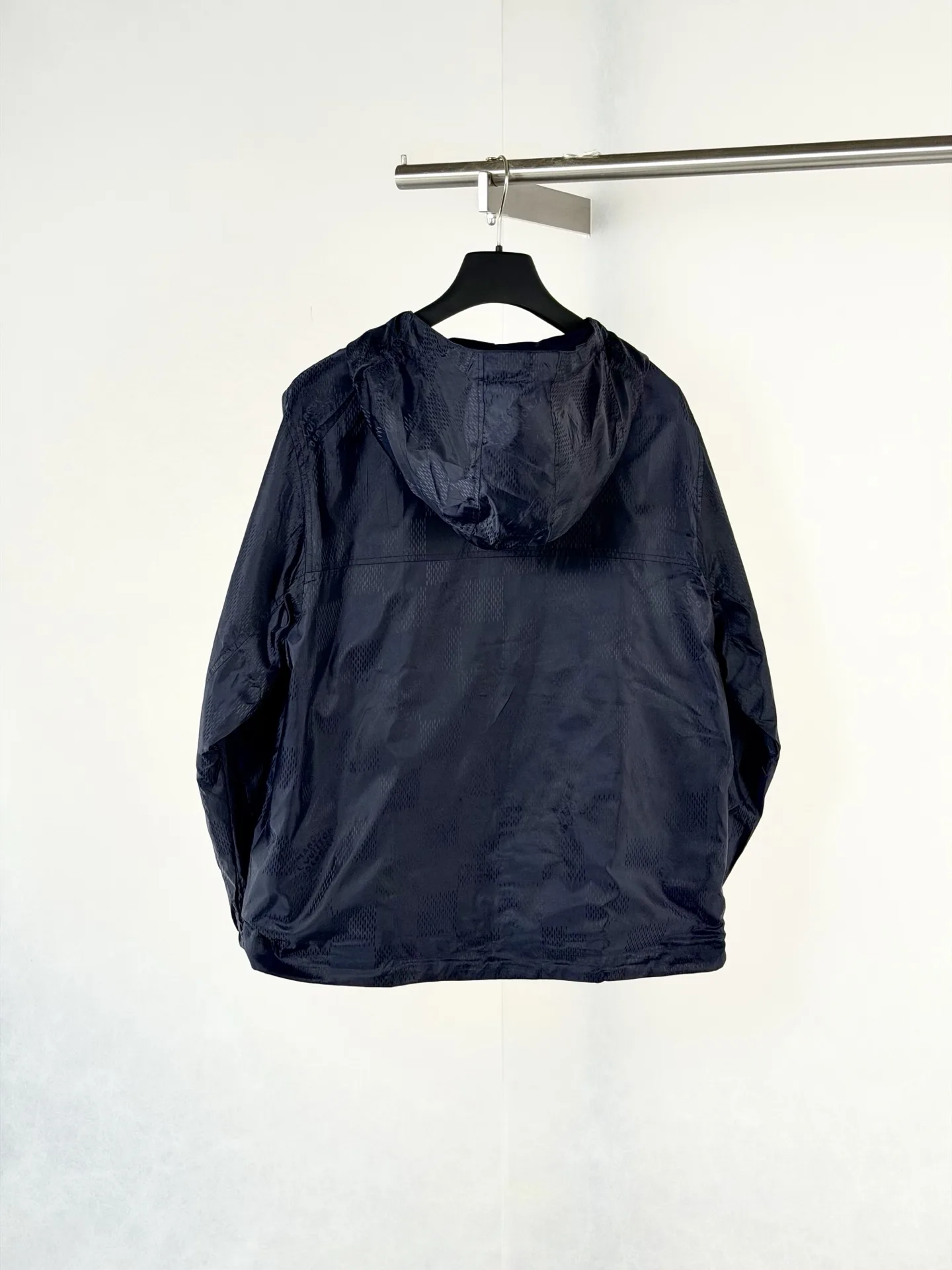 Reversible Damier Jacquard Hooded Windbreaker D39520740 — view 2