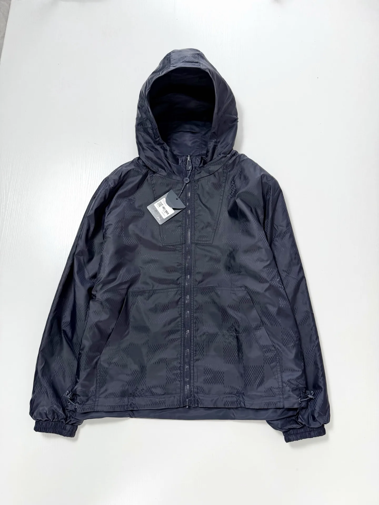 Reversible Damier Jacquard Hooded Windbreaker D39520740 — view 3