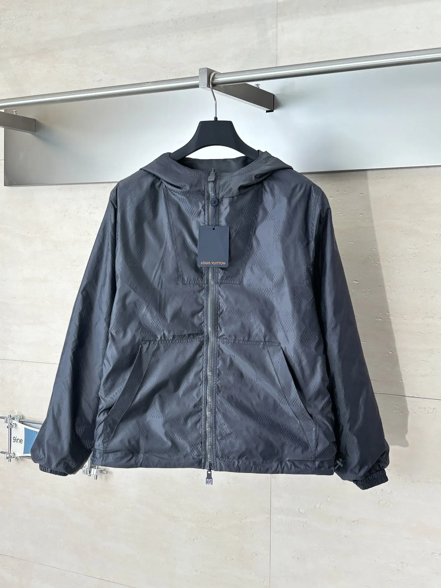 Reversible Damier Jacquard Hooded Jacket D39520733 — view 3