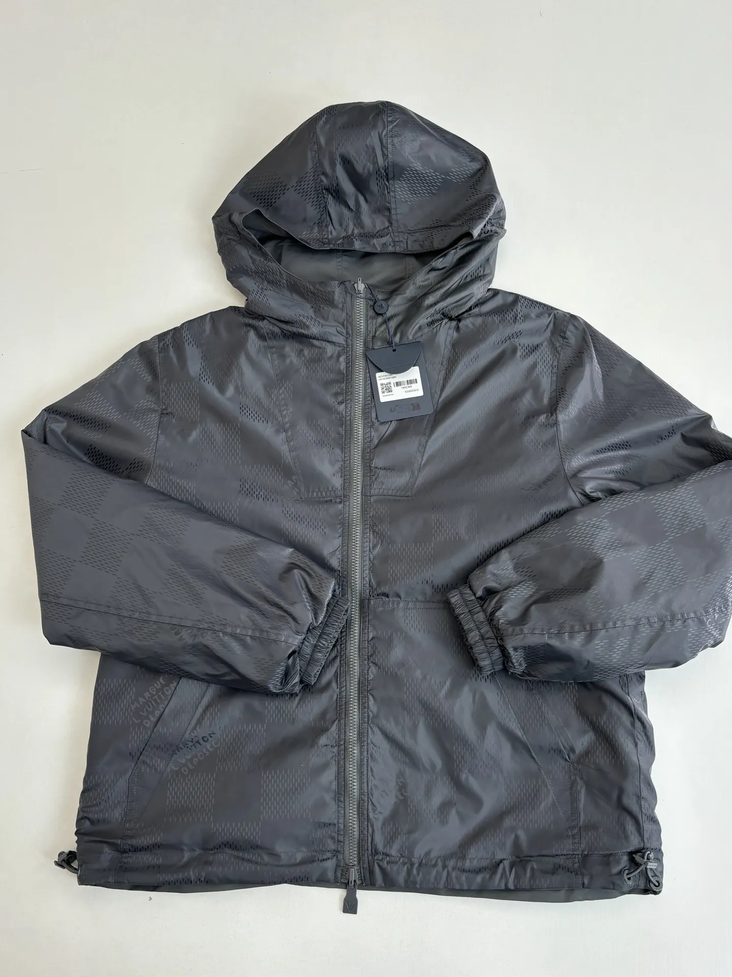 Reversible Damier Jacquard Hooded Jacket D39520733 — view 5